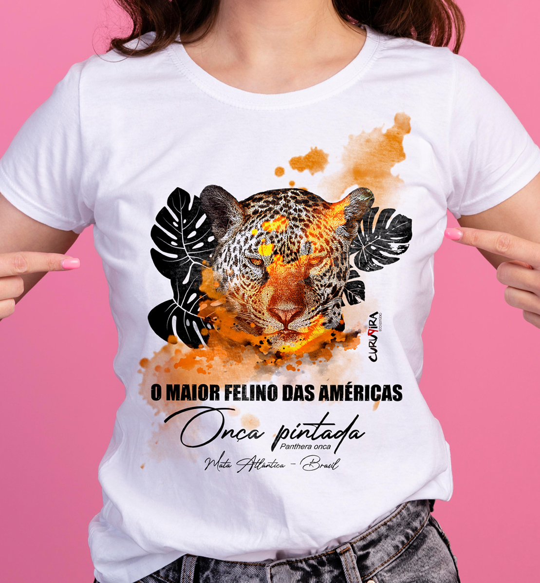 camiseta onça pintada