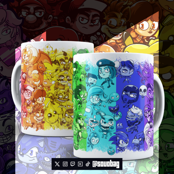 Caneca Personagens de Jogos