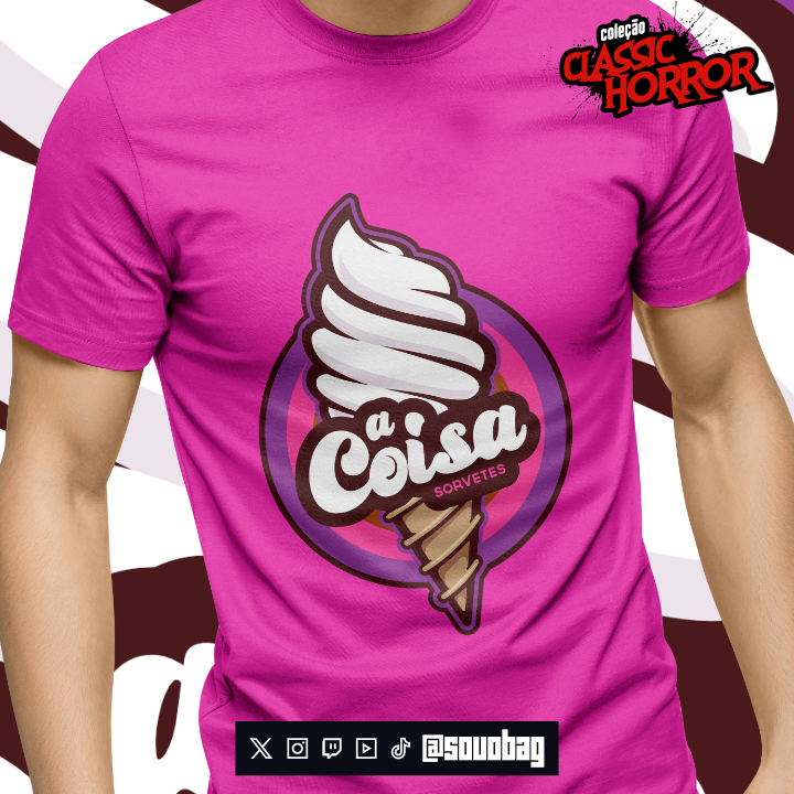 Camiseta A Coisa Sorvetes - Coleção Classic Horror