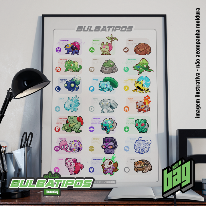 Pôster Bulbatipos Branco