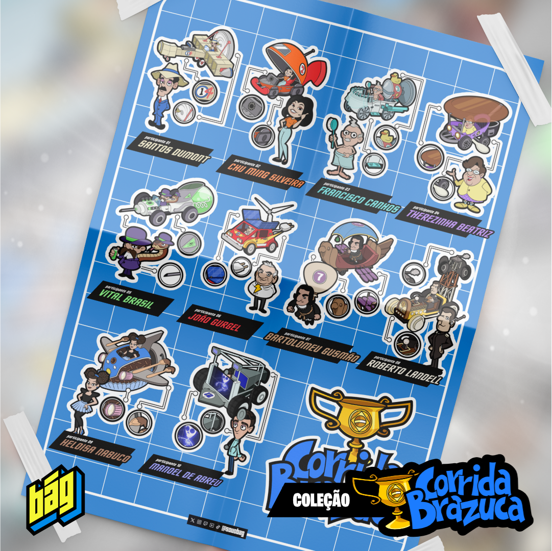 Pôster Corrida Brazuca Blueprint