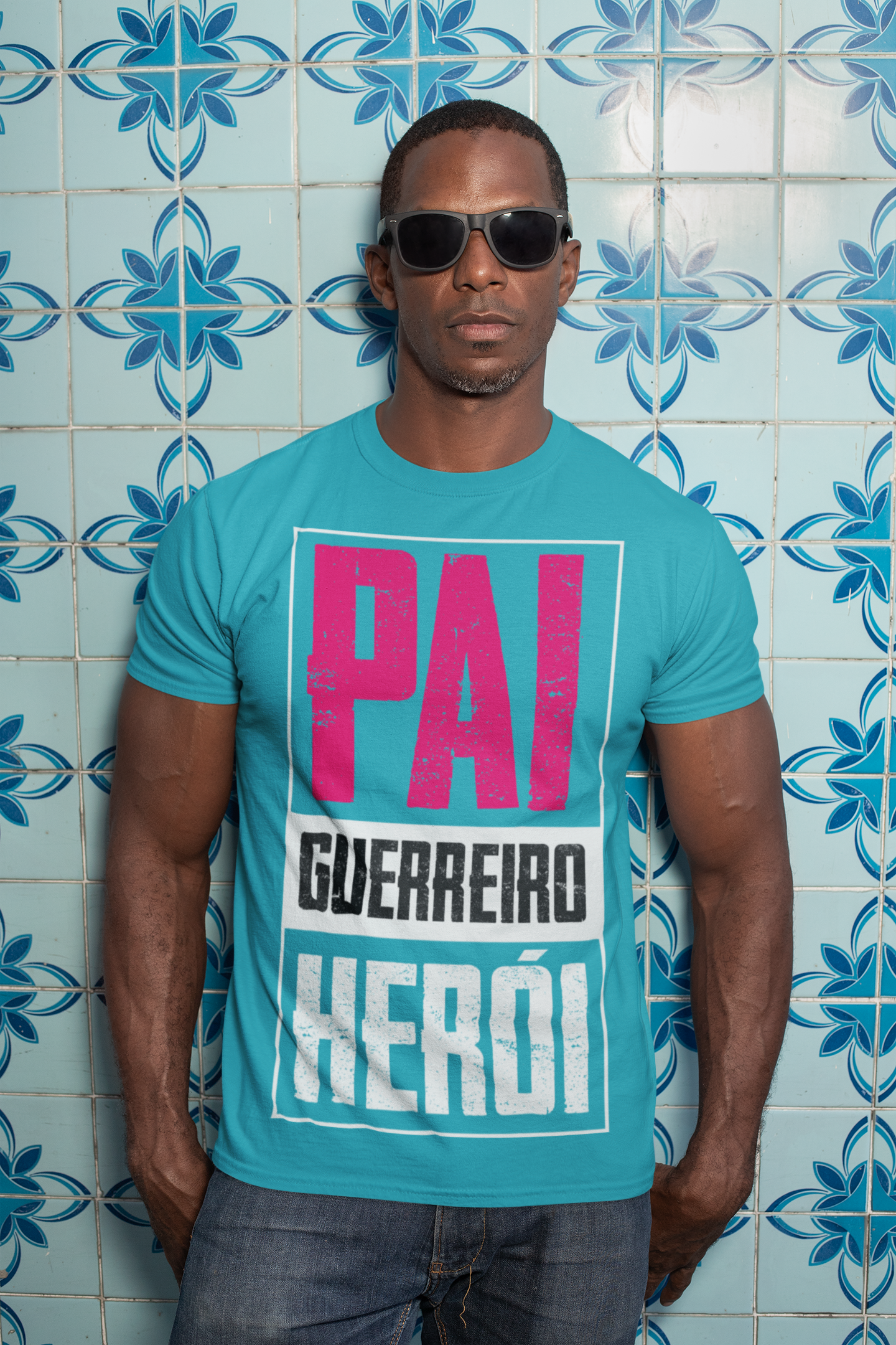 T-SHIRT QUALITY PAI GUERREIRO HEROI 