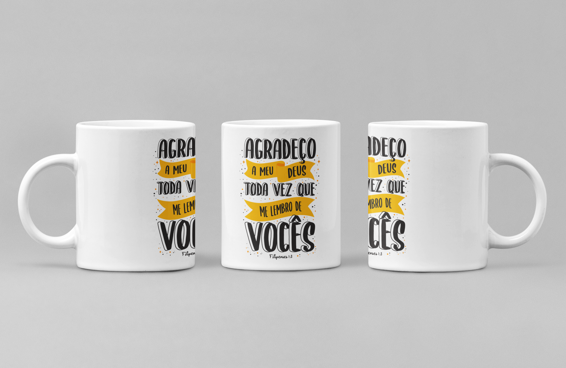 CANECA AGRADEÇO A MEU DEUS