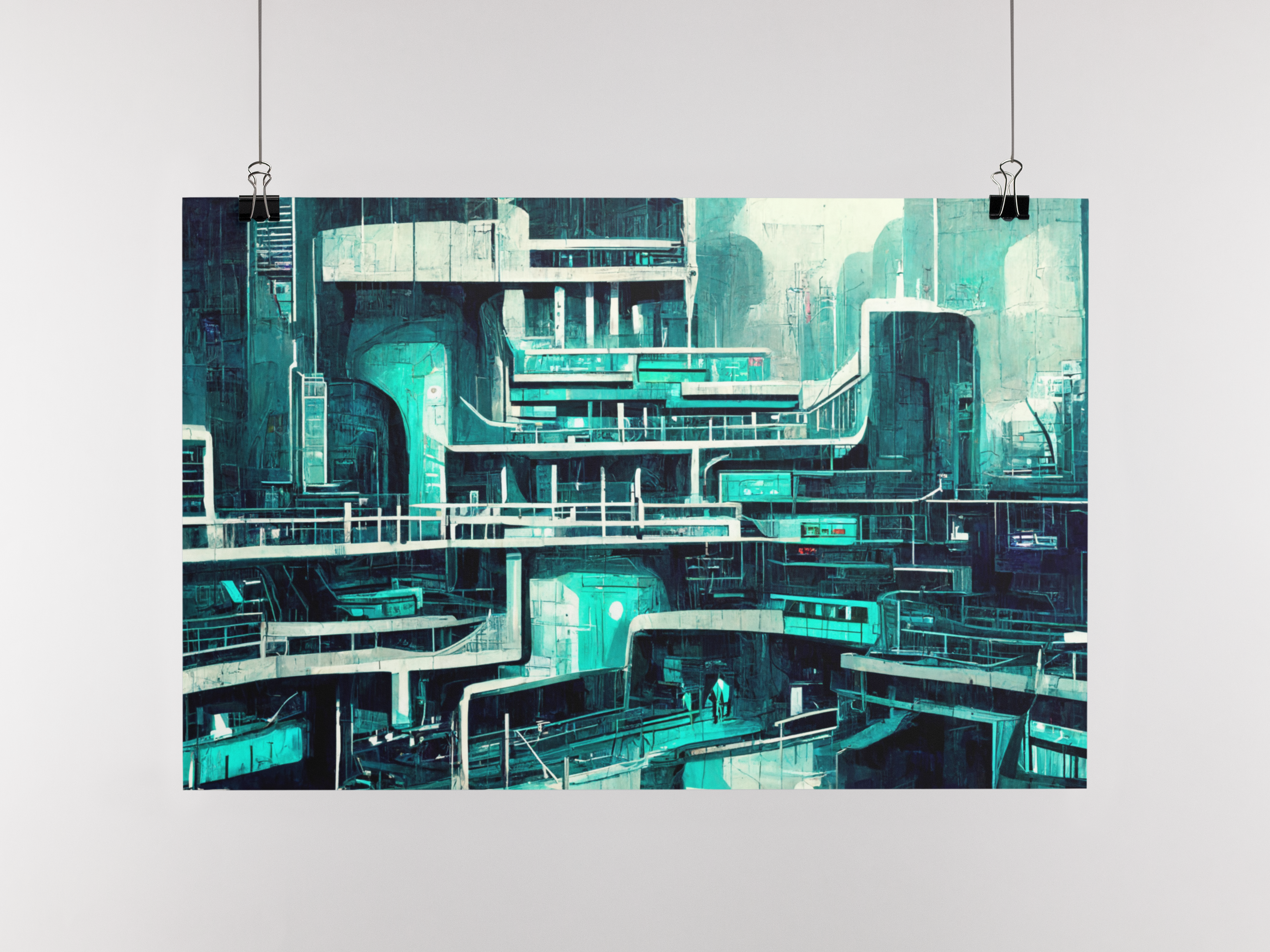 Poster Cidade Futurista