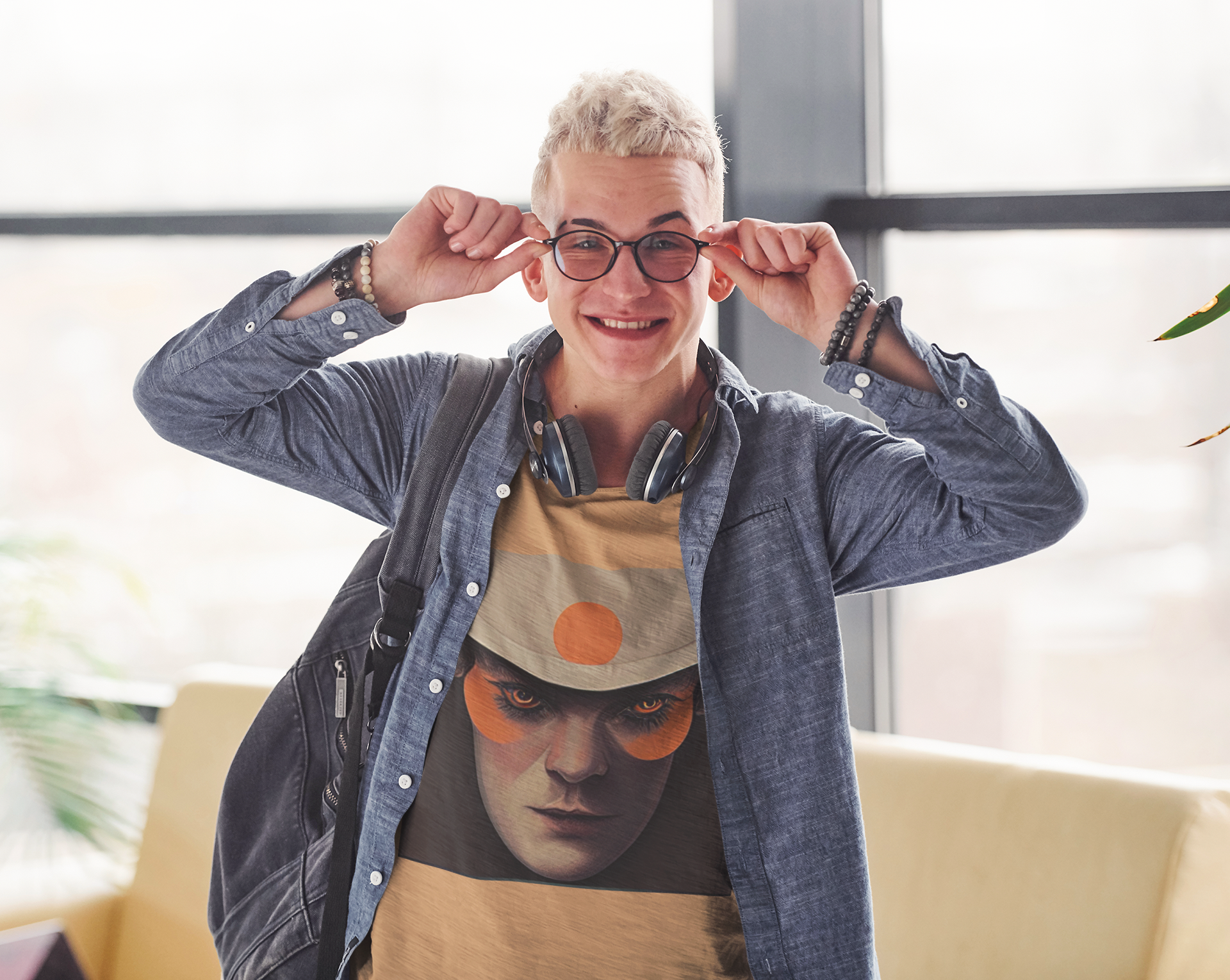 Camiseta Masculina Laranja Mecanica