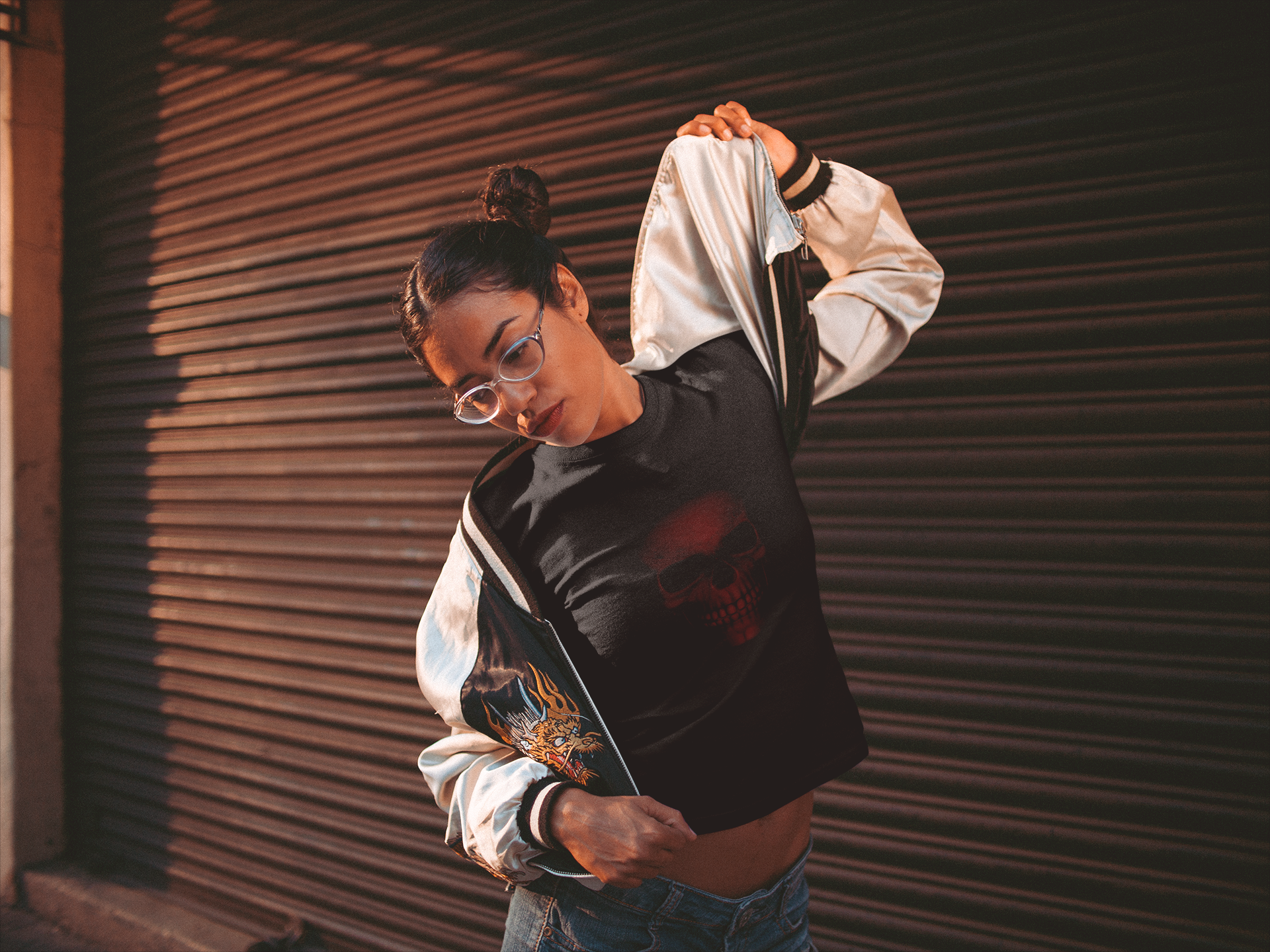 Camiseta Caveira Vermelha