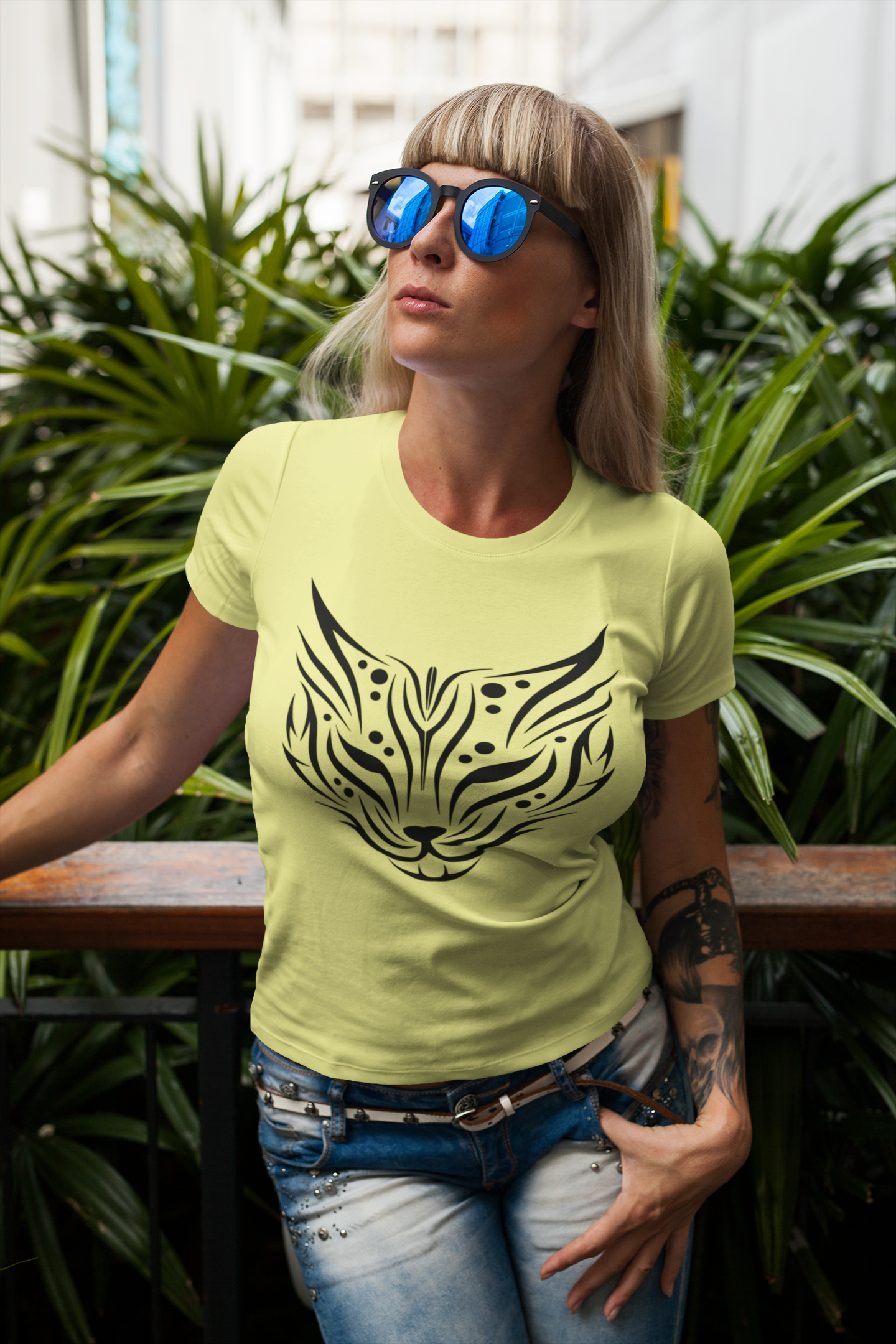 Camiseta Baby Long Tribal Leopardo