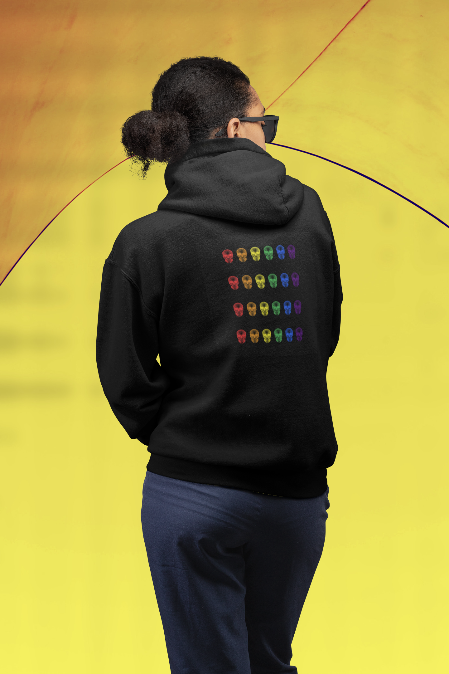 Moletom Caveira Neon Colorida