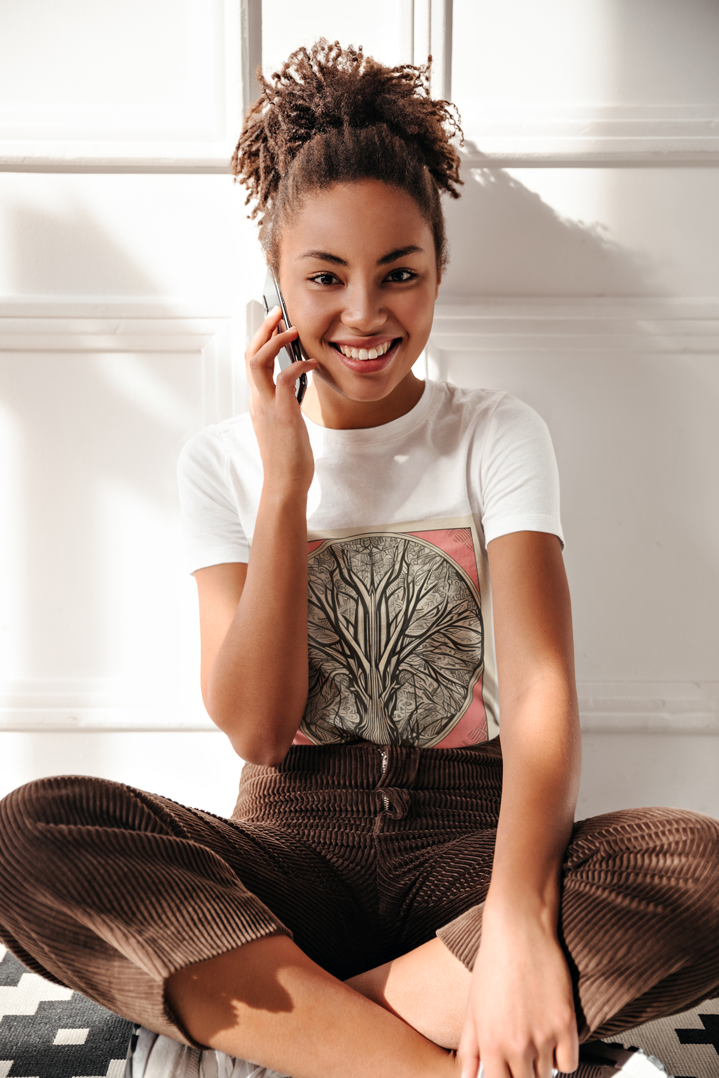 Camiseta Baby Long Arvore tribal 5