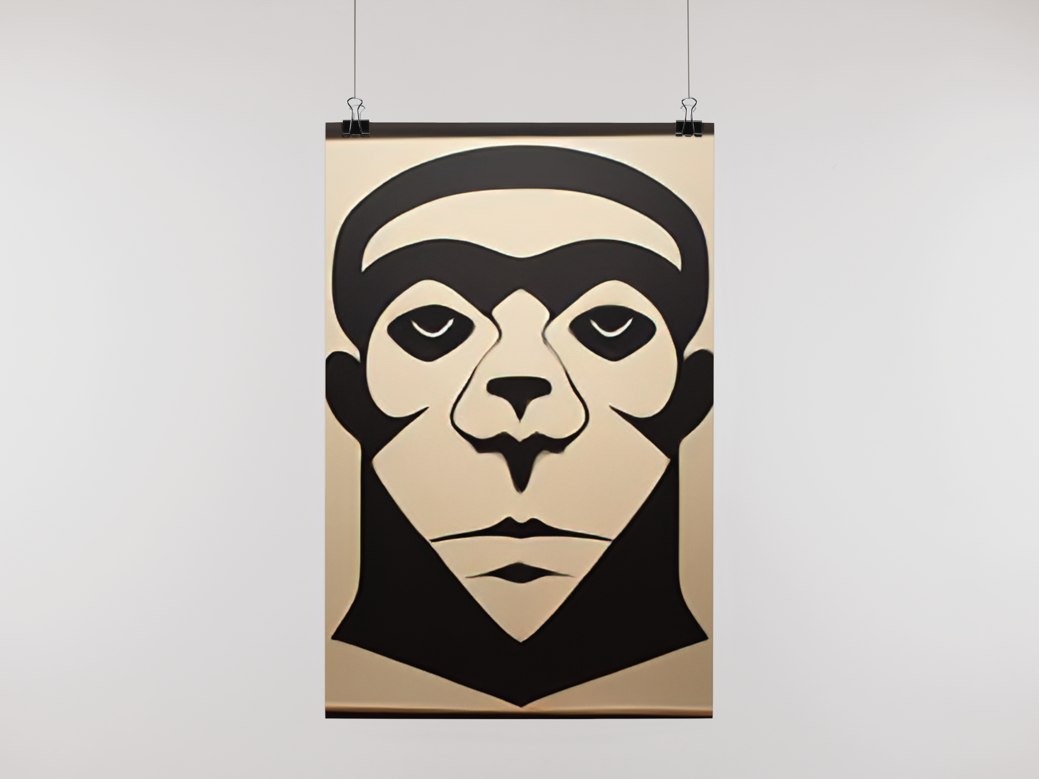 Poster Macaco Tribal 4