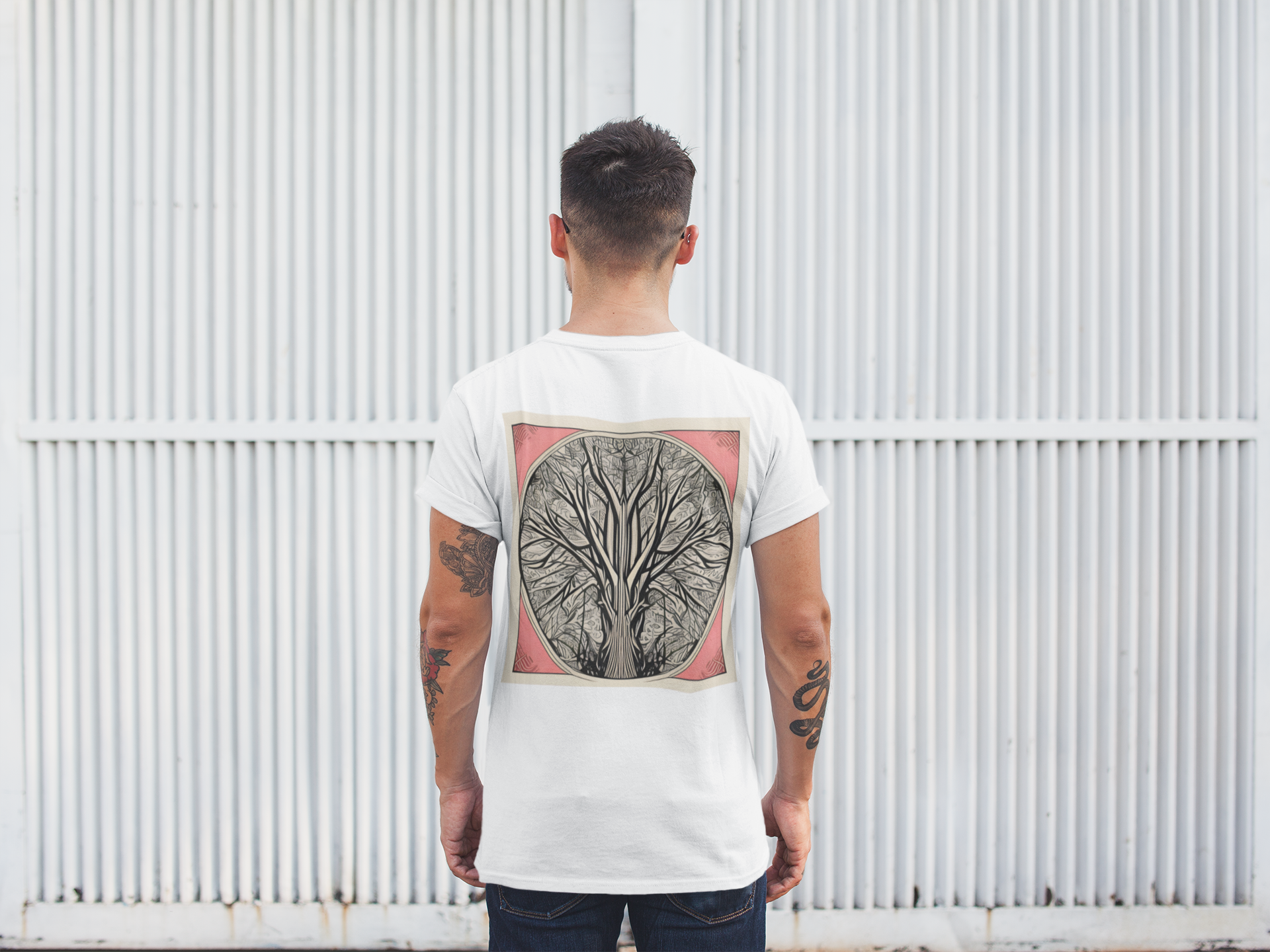 Camiseta Masculina Arvore tribal 5