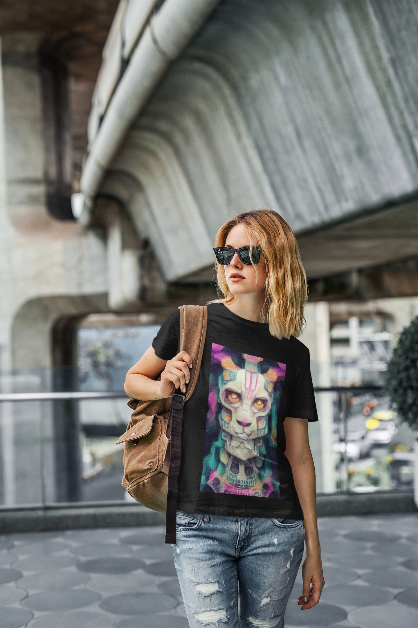 Camiseta Baby Long Tigre Totem