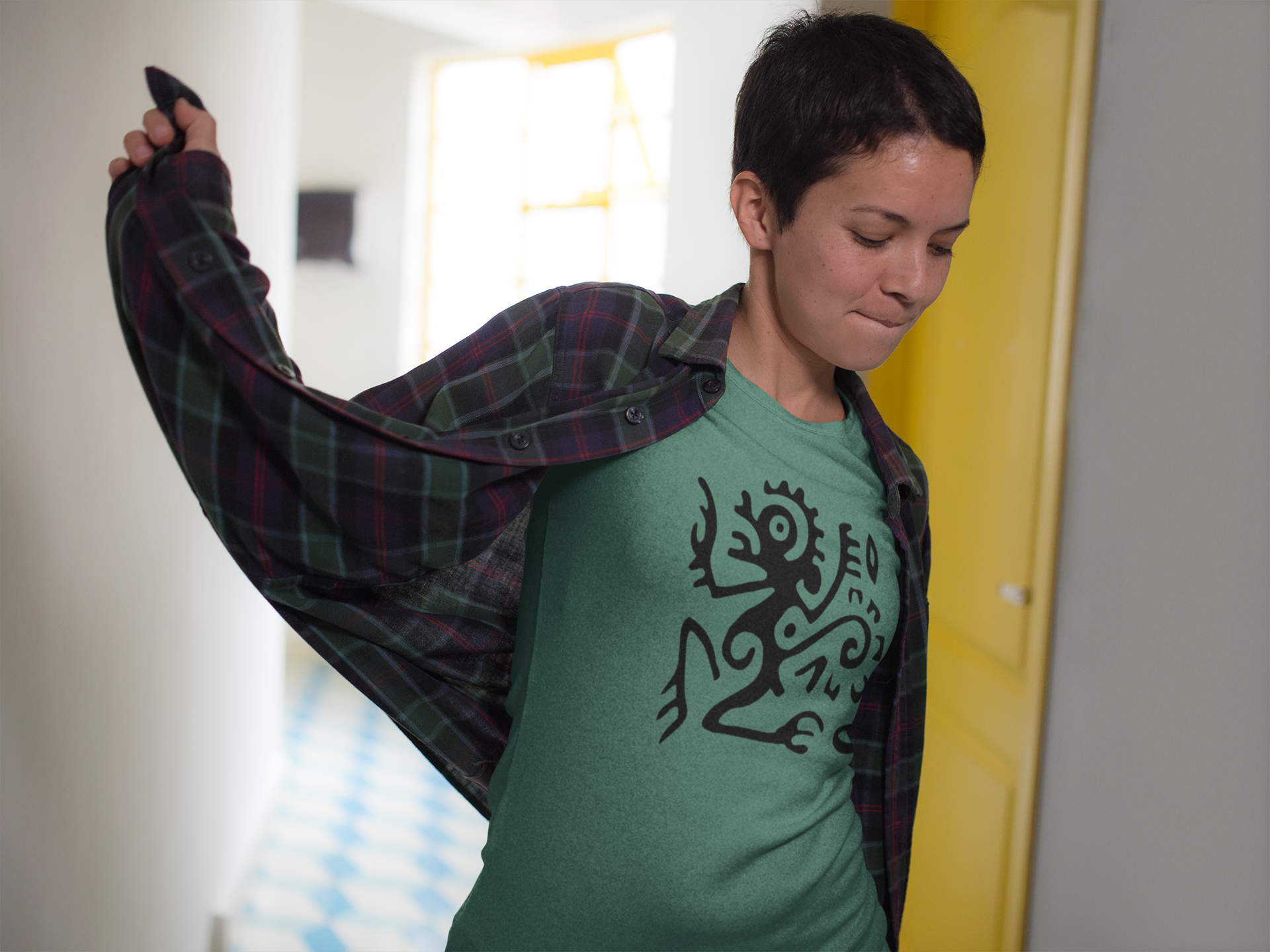 Camiseta Baby Long Macaco Tribal