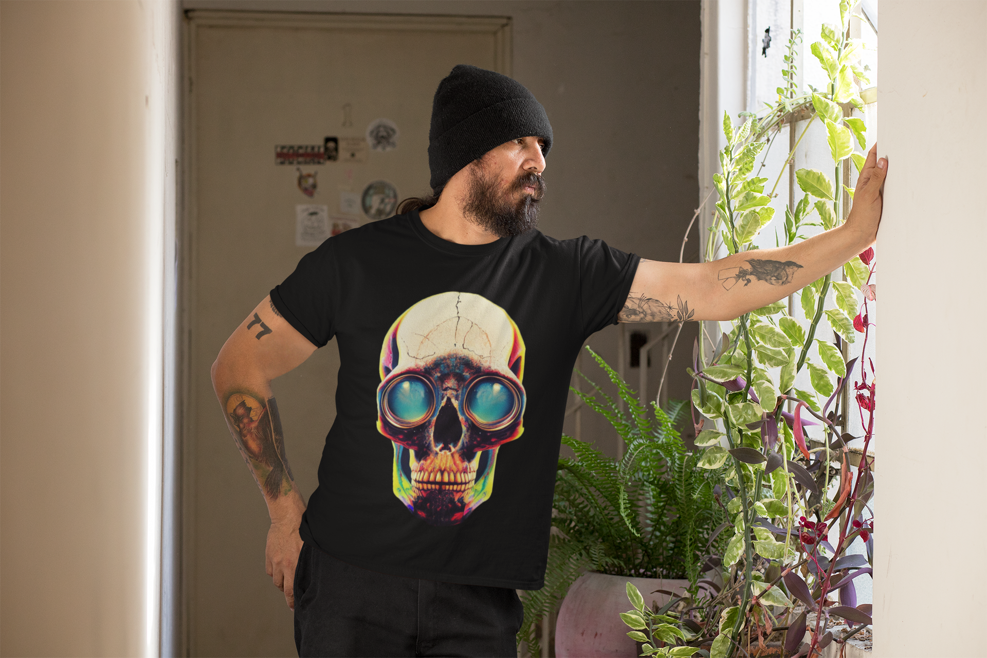 Camiseta Masculina Caveira 