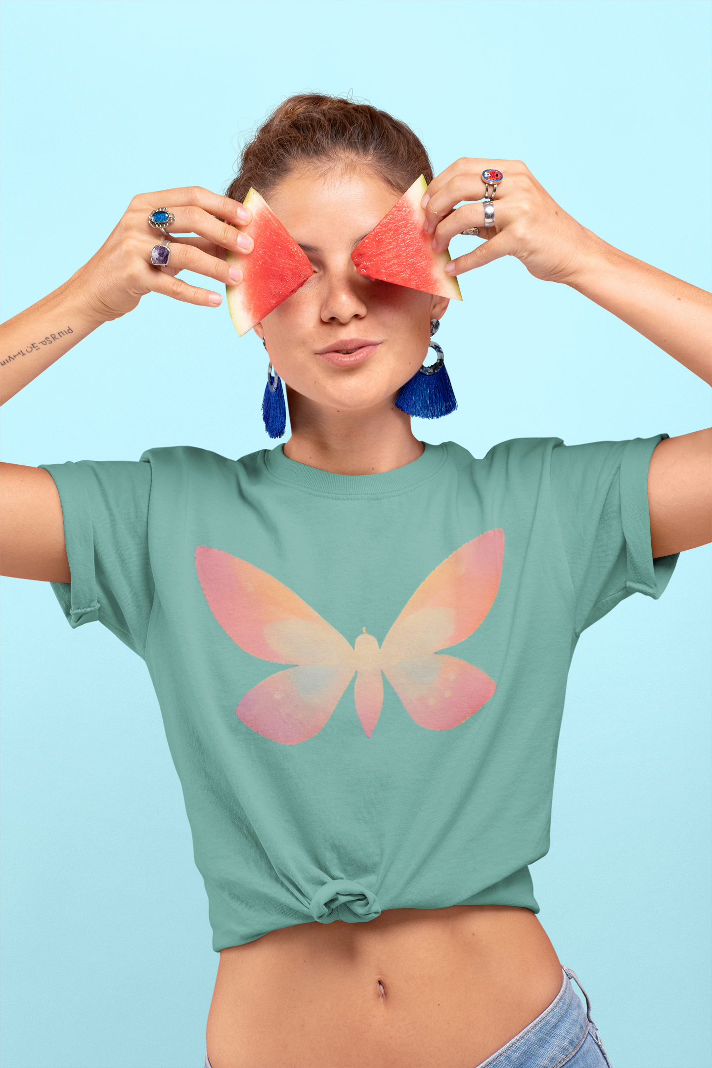 Camiseta Baby Long Borboleta 2