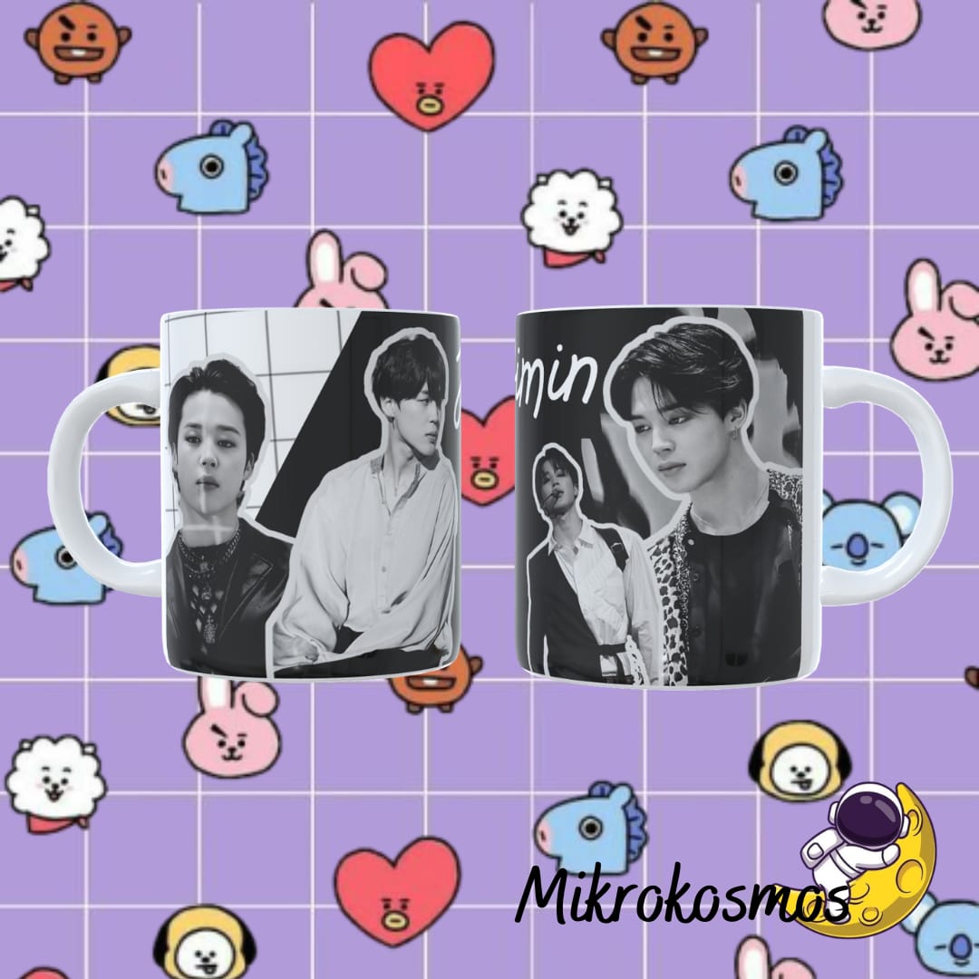 B&W Jimin Mug