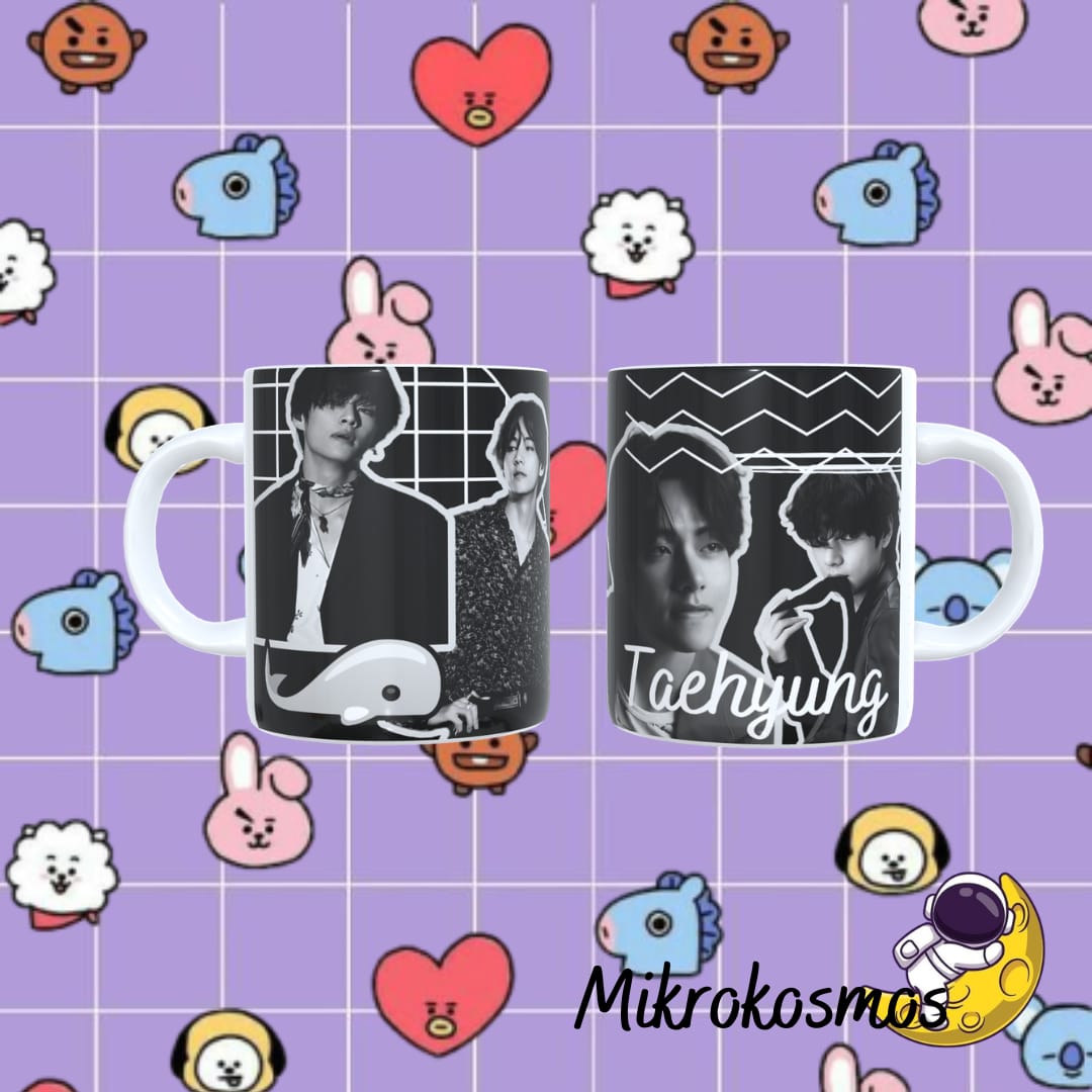 B&W Taehyung Mug