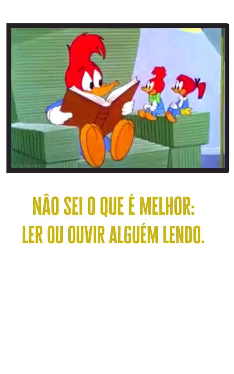 T Shirt Infantil Unissex Pica Pau Leitor