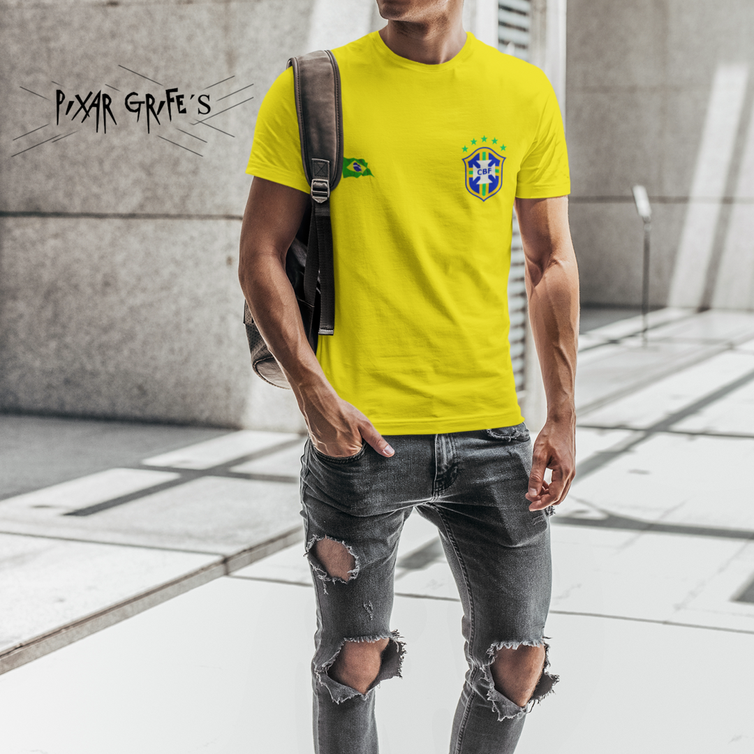 Nome do produto  Camisa Masculina - Seleção Brasileira - Brasil - Personalizada