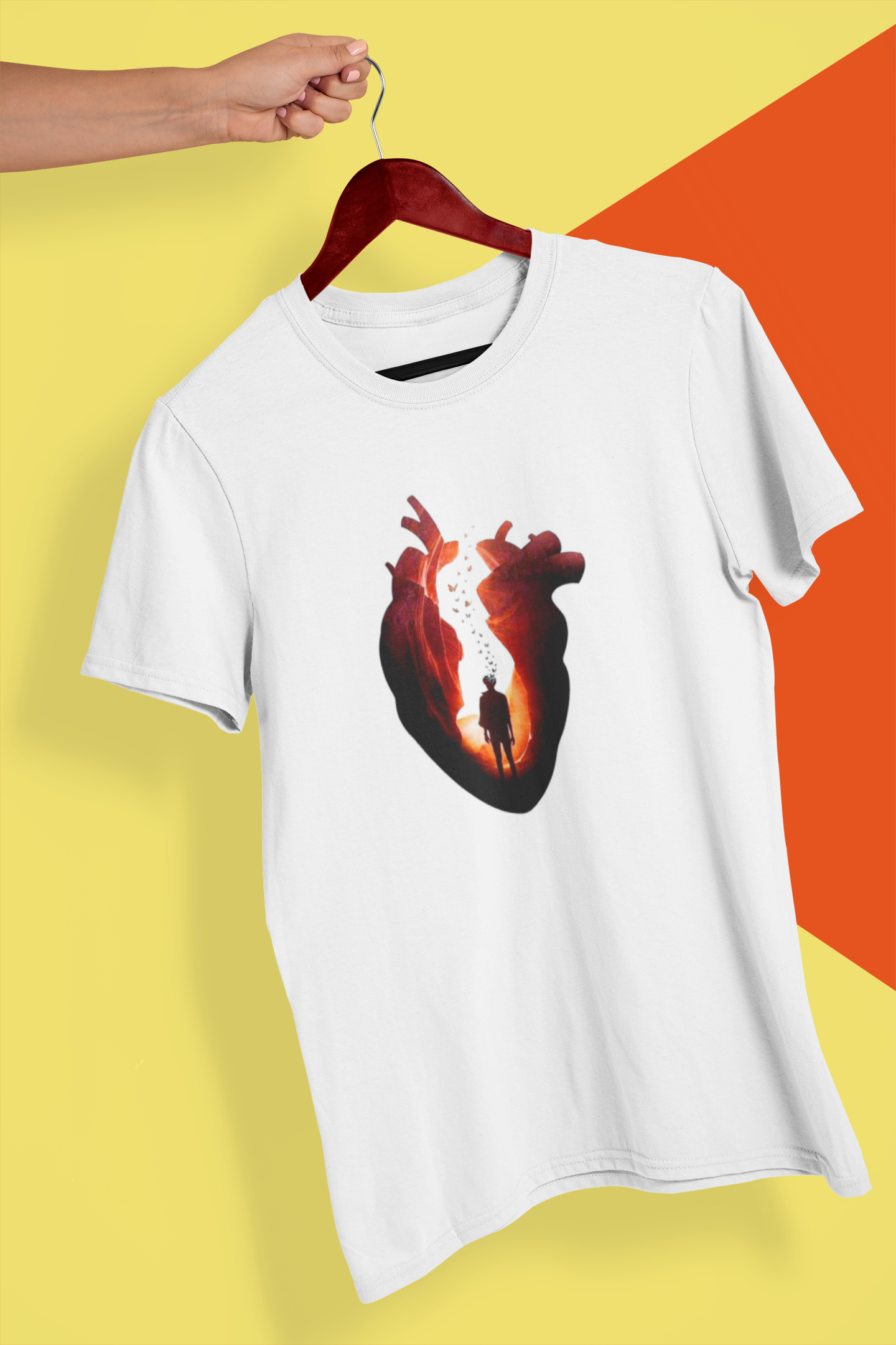 T-shirt Unissex - Coração Livre