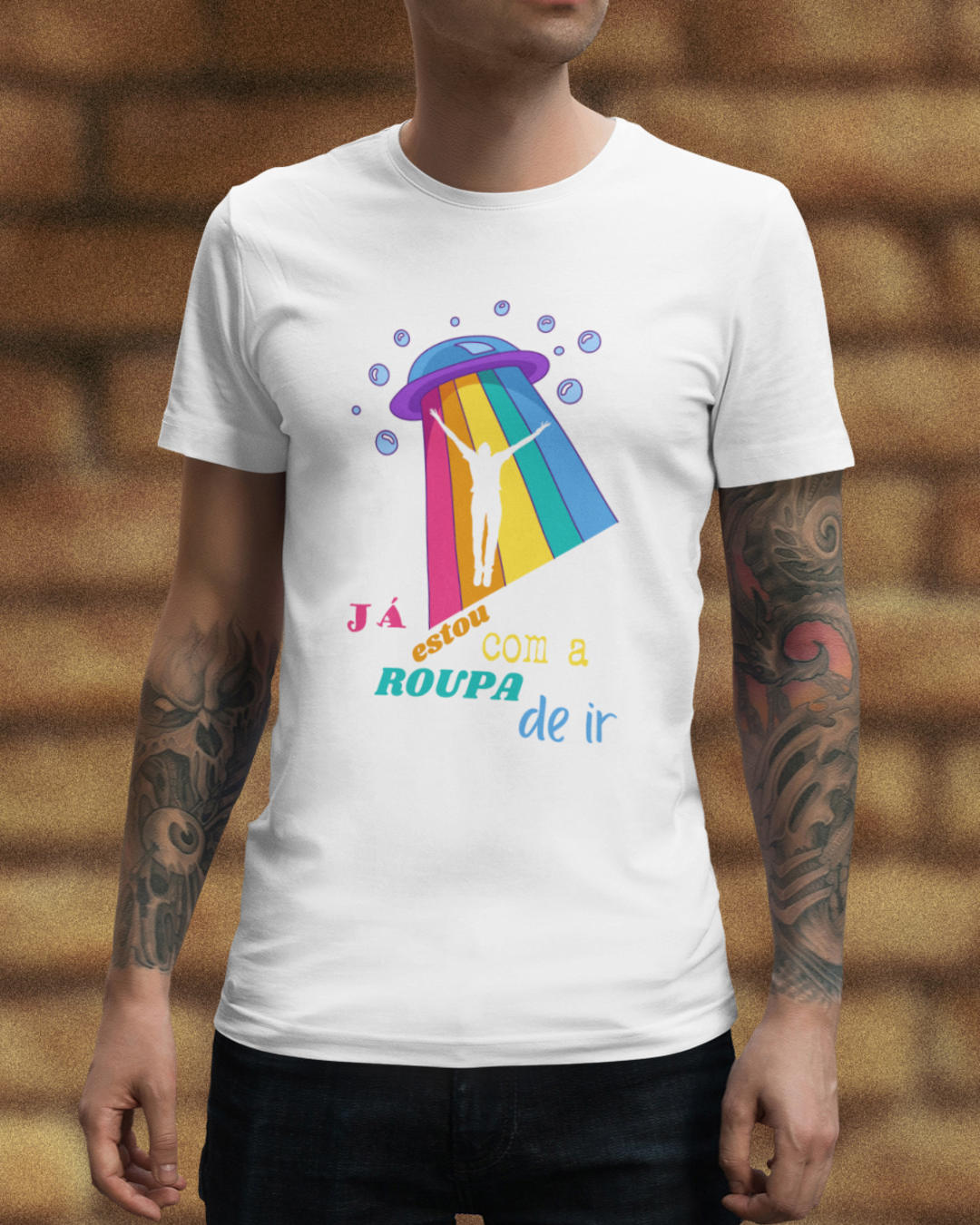 Camiseta Classic - Já estou com a roupa de ir