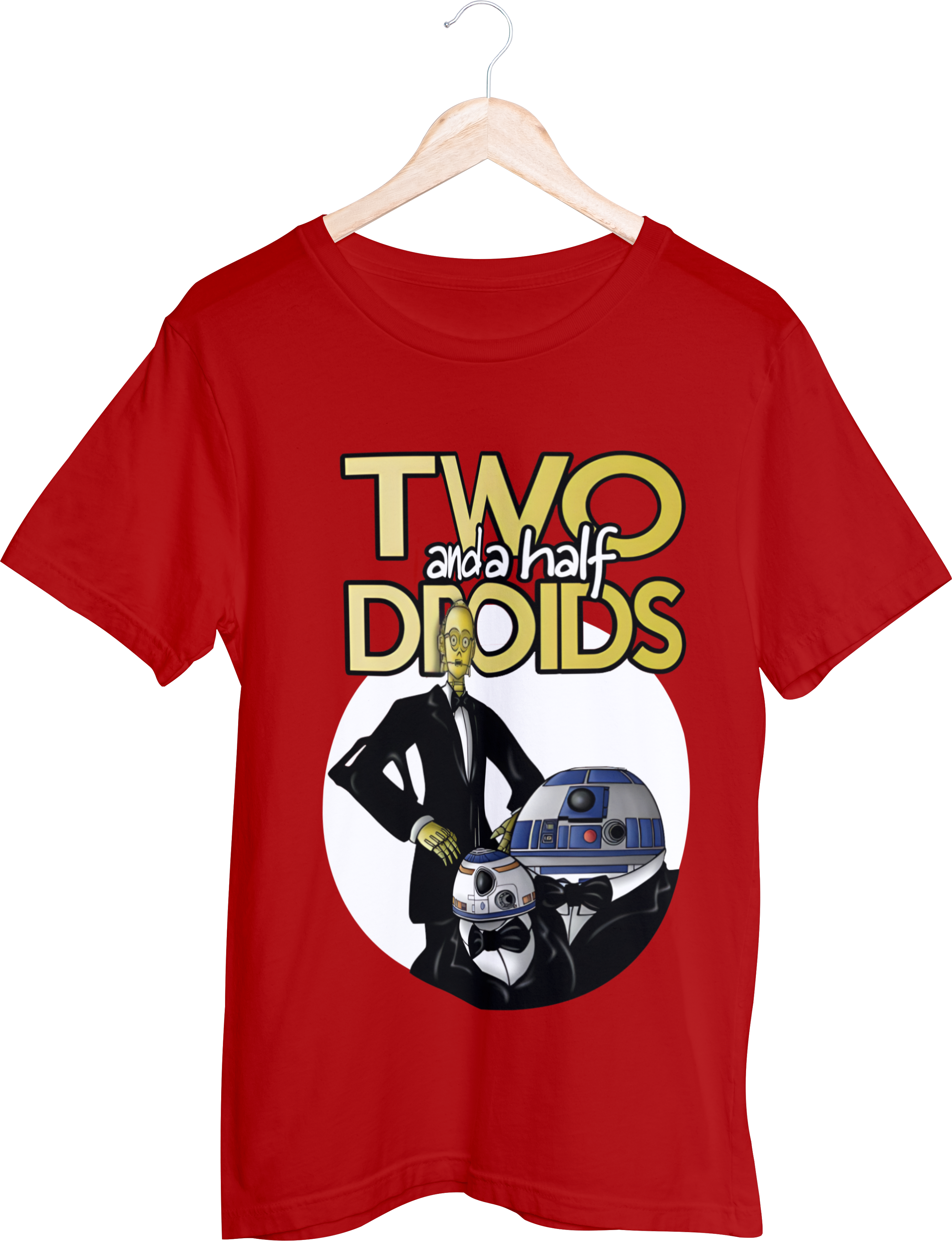 Camiseta Unissex Two and a Half Droids