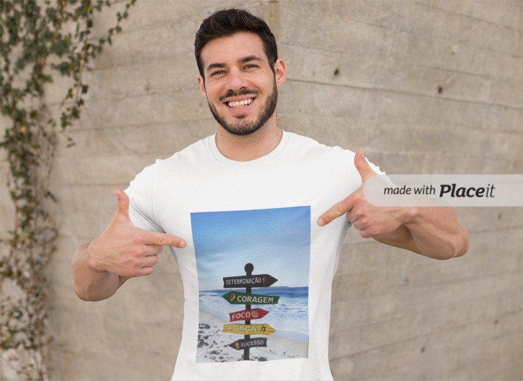 CAMISA T-SHIRT - PALAVRAS MOTIVACIONAIS