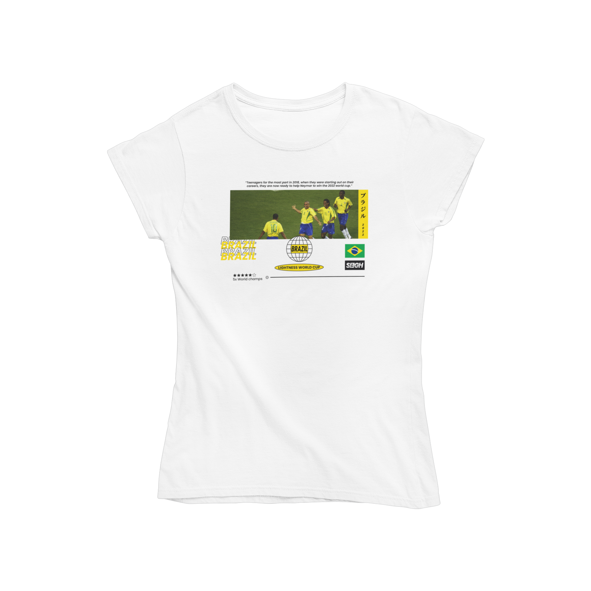 CAMISETA BABY LONG WORLD CUP 2022 BRASIL