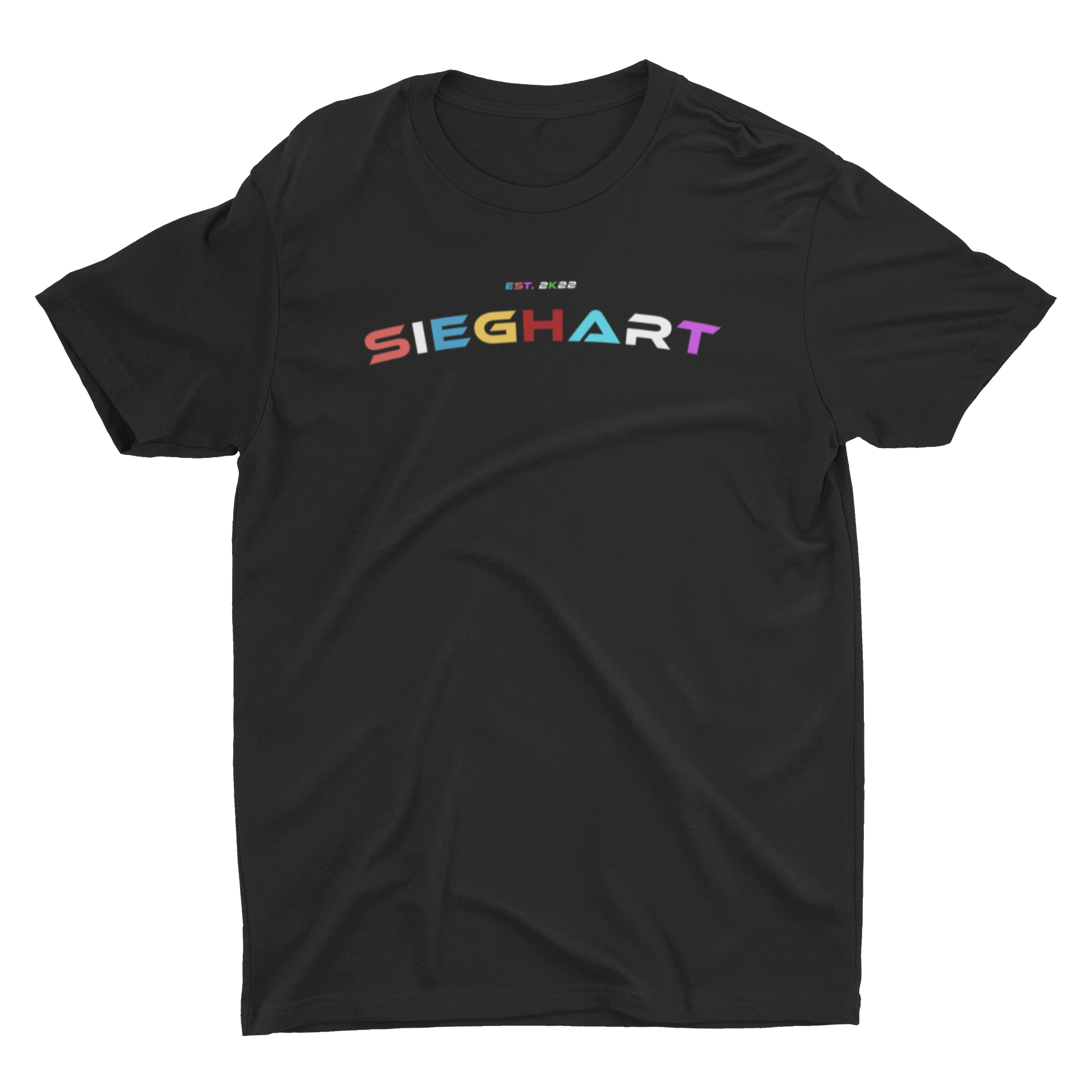 CAMISETA SIEGHART RAINBOW LOGO BLACK