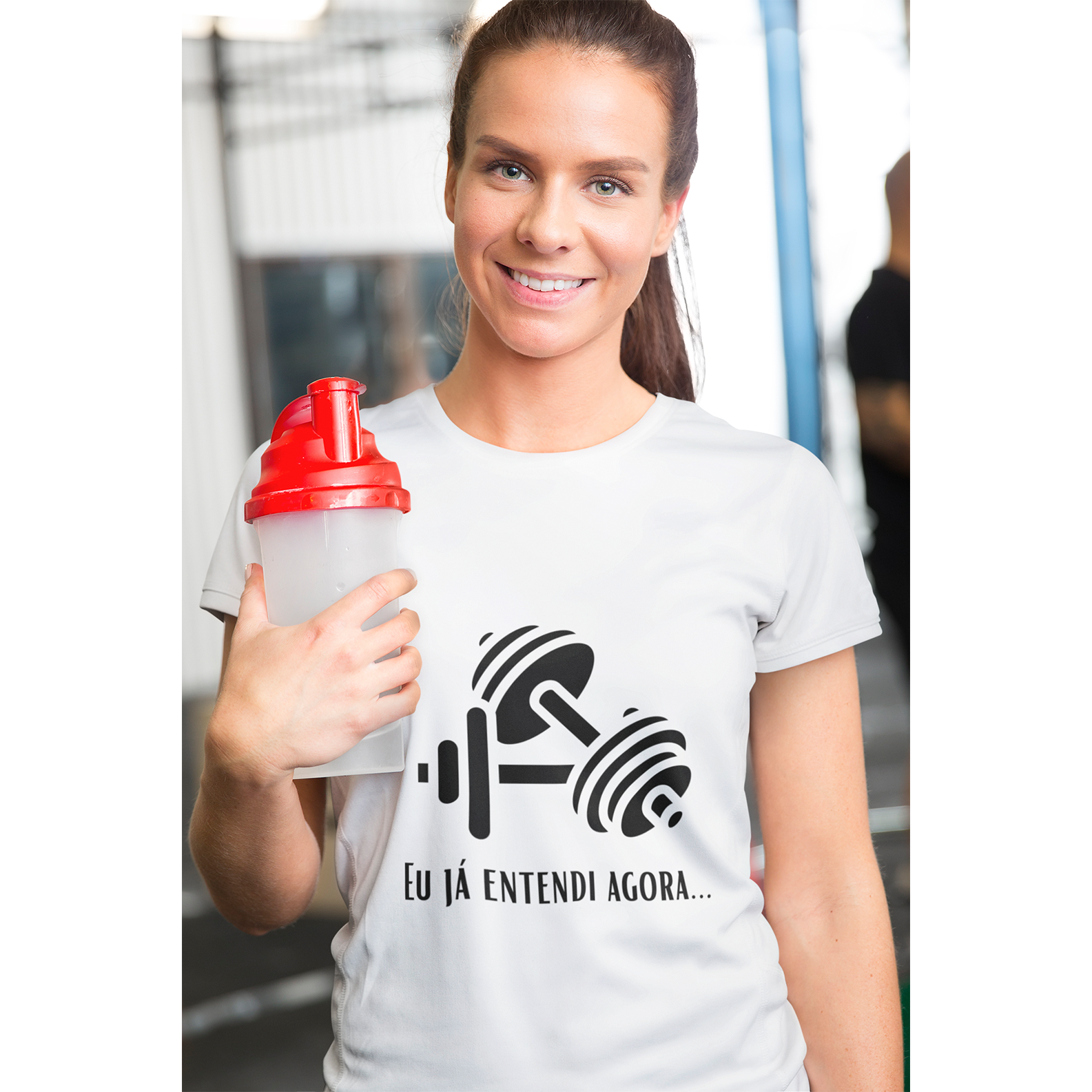 Nome do produto: Camiseta Eu já entendi halteres