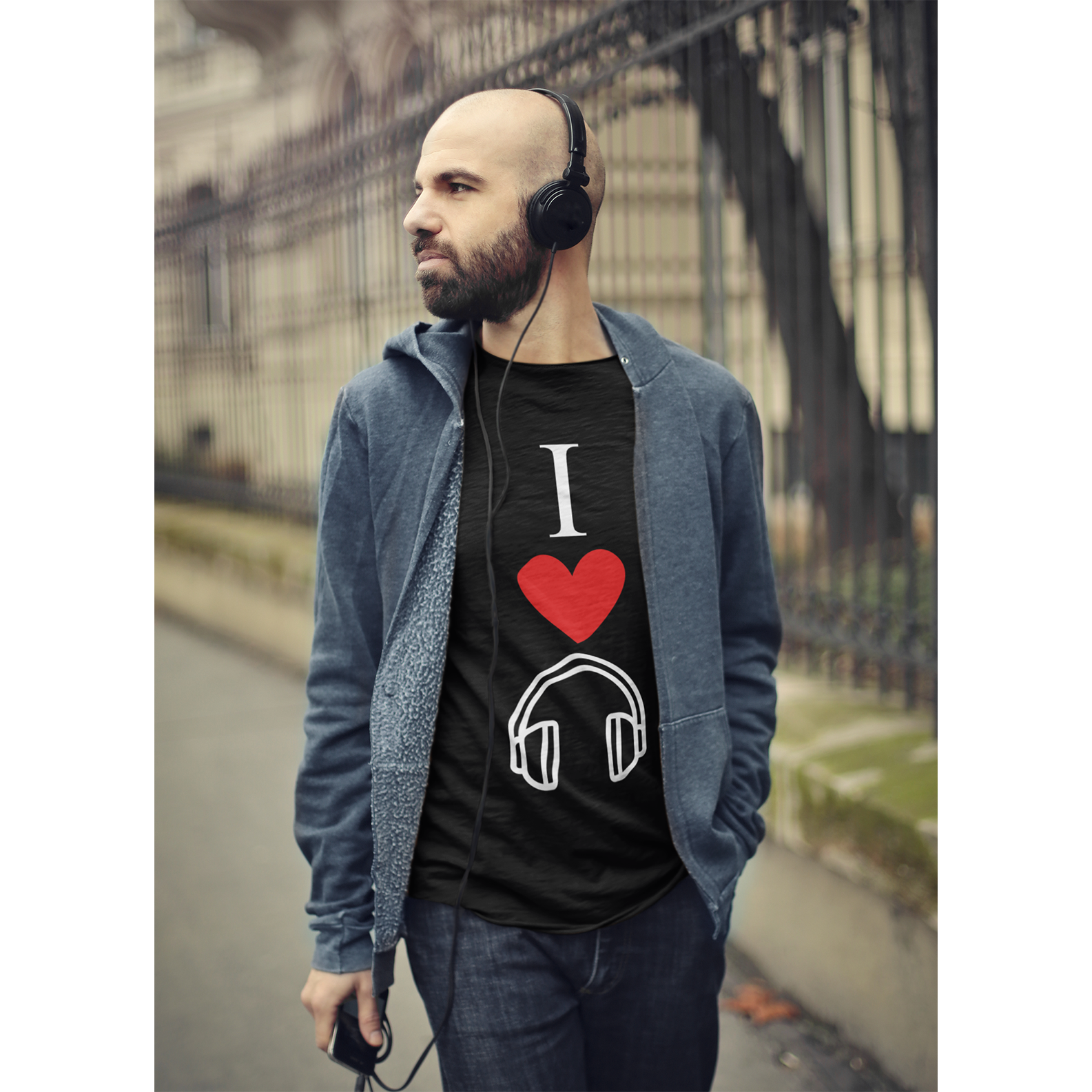 Camisa Classic - Eu amo música 