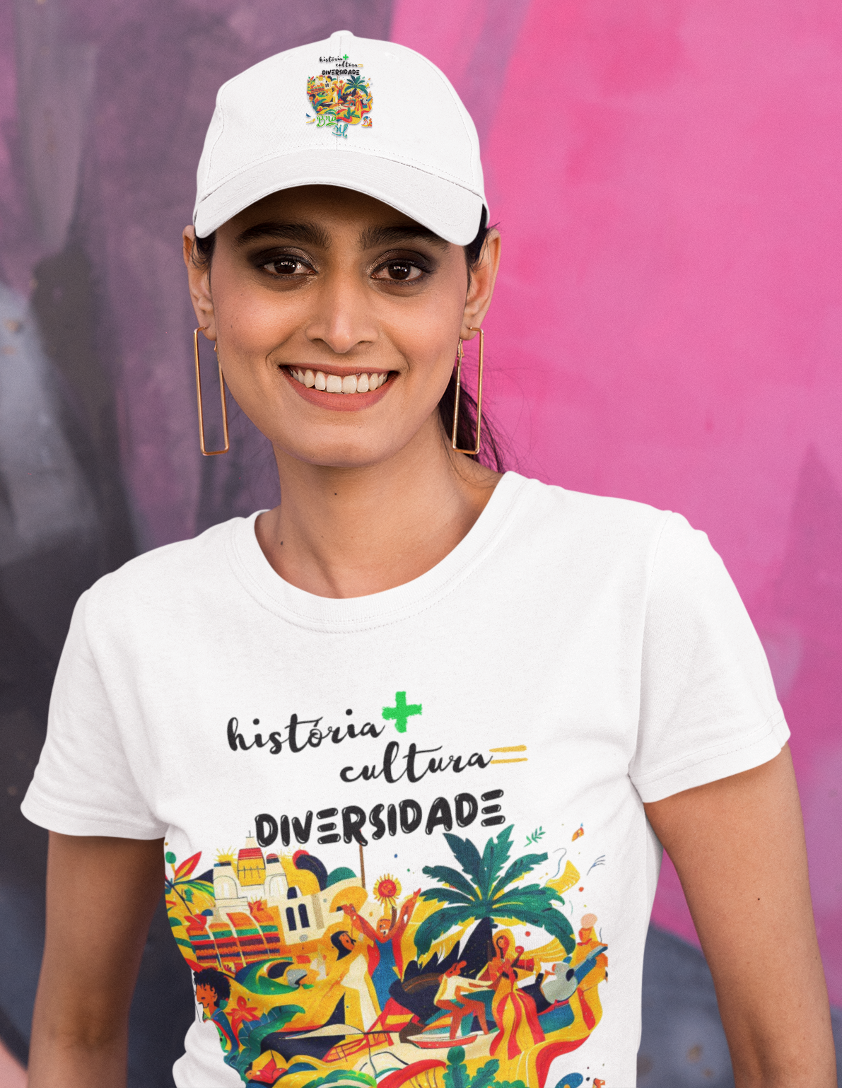 Nome do produto: Camiseta Estampada História Cultura Diversidade