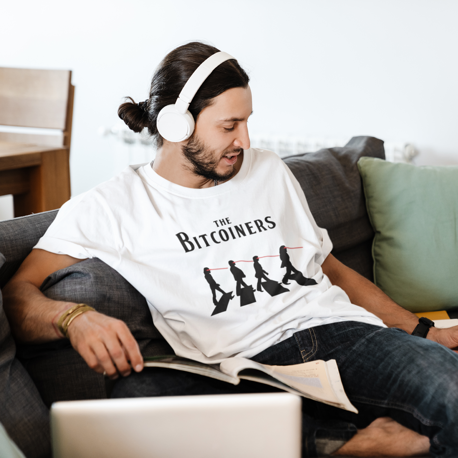 CAMISETA THE BITCOINERS BRANCA