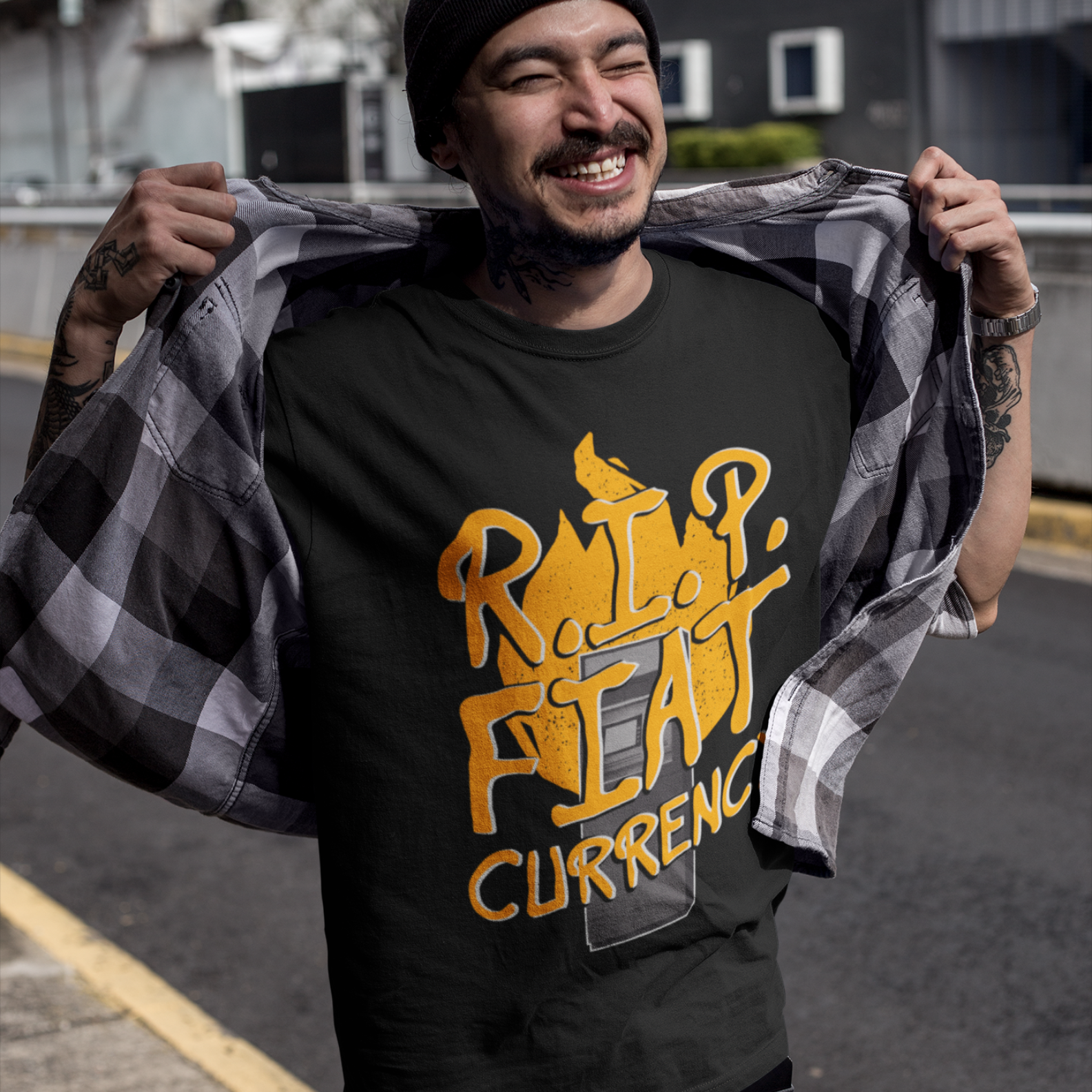 CAMISETA RIP FIAT CURRENCY PRETA