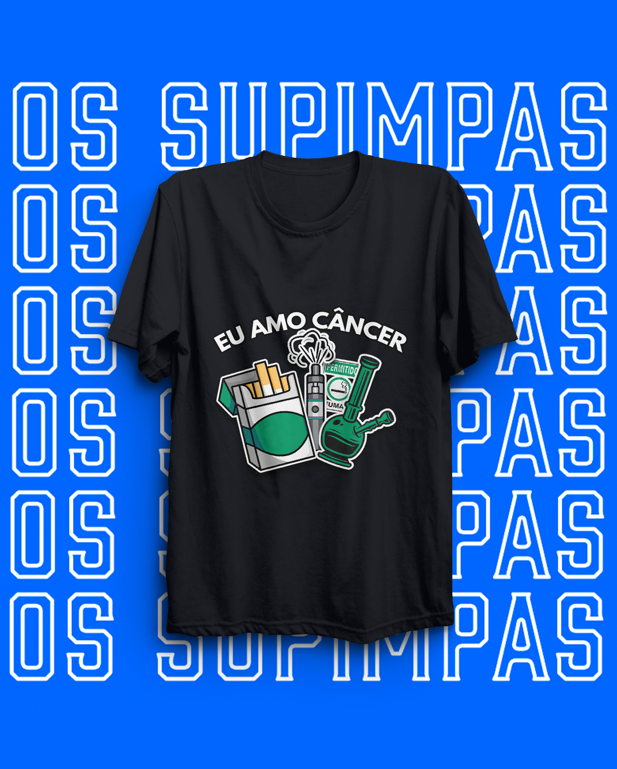 Camiseta - Eu amo câncer