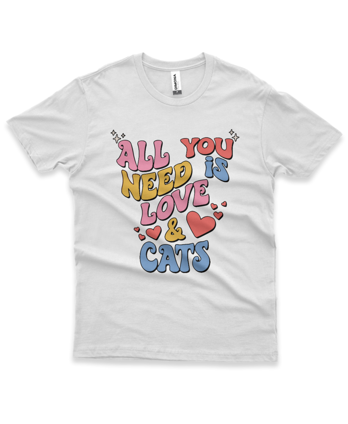 Camiseta All You Need is Love & Cats
