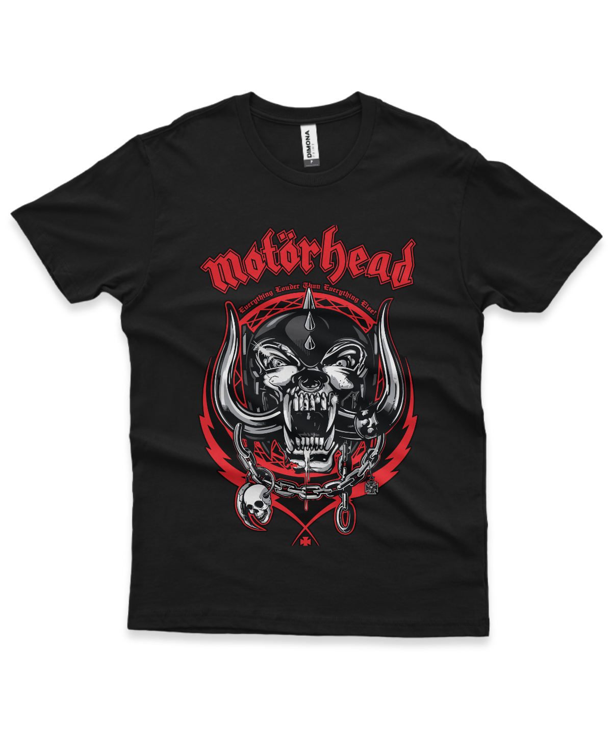 Camiseta Motorhead Everything Louder Skull