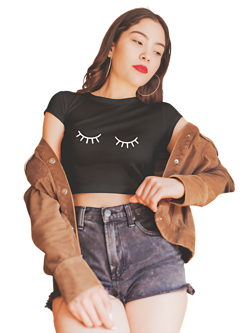 Camiseta Cropped Cílios 2