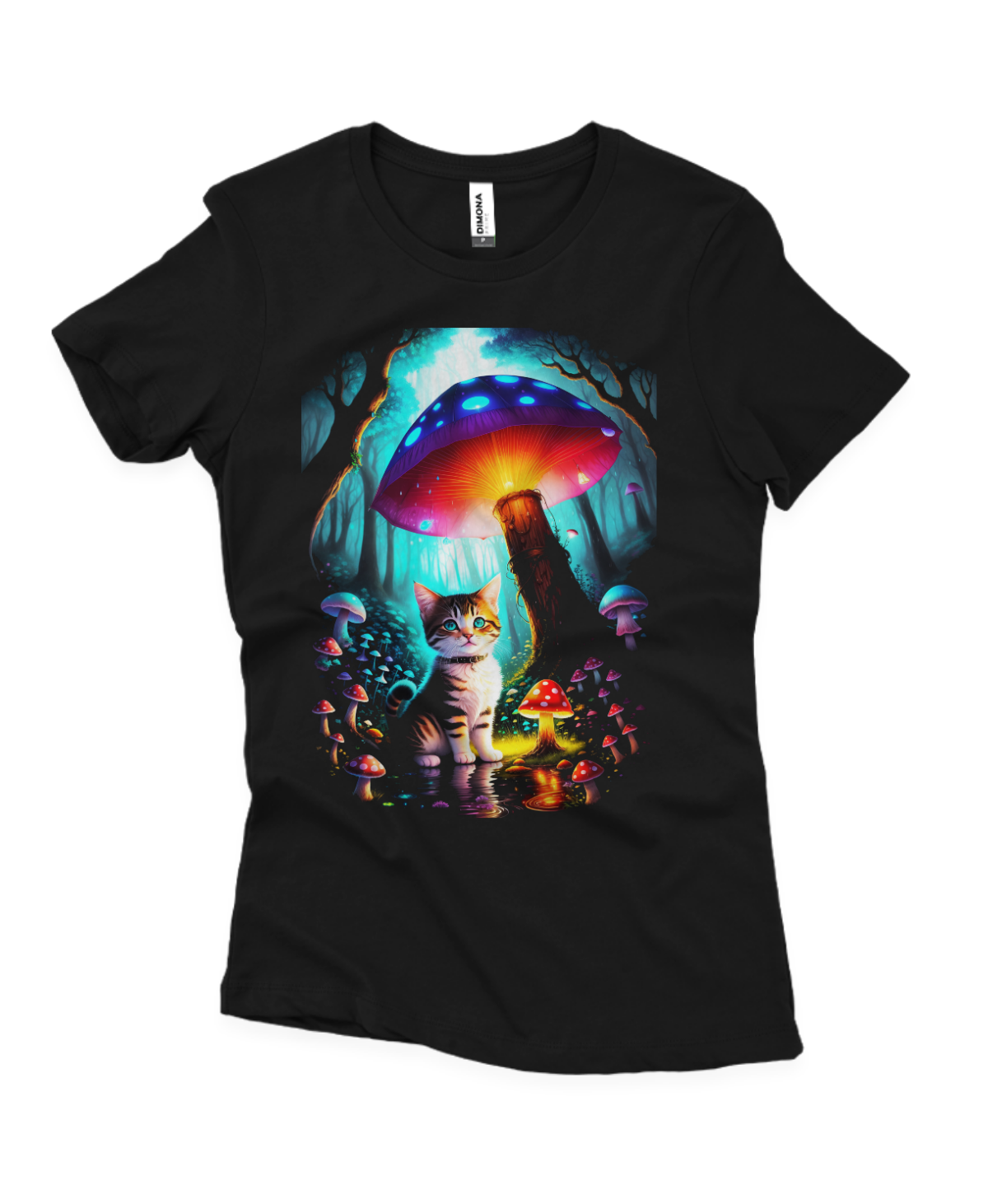 Camiseta Feminina Fantasy Cat