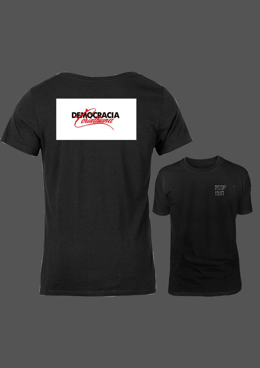 Nome do produto: CAMISETA - DEMOCRACIA CORINTHIANA