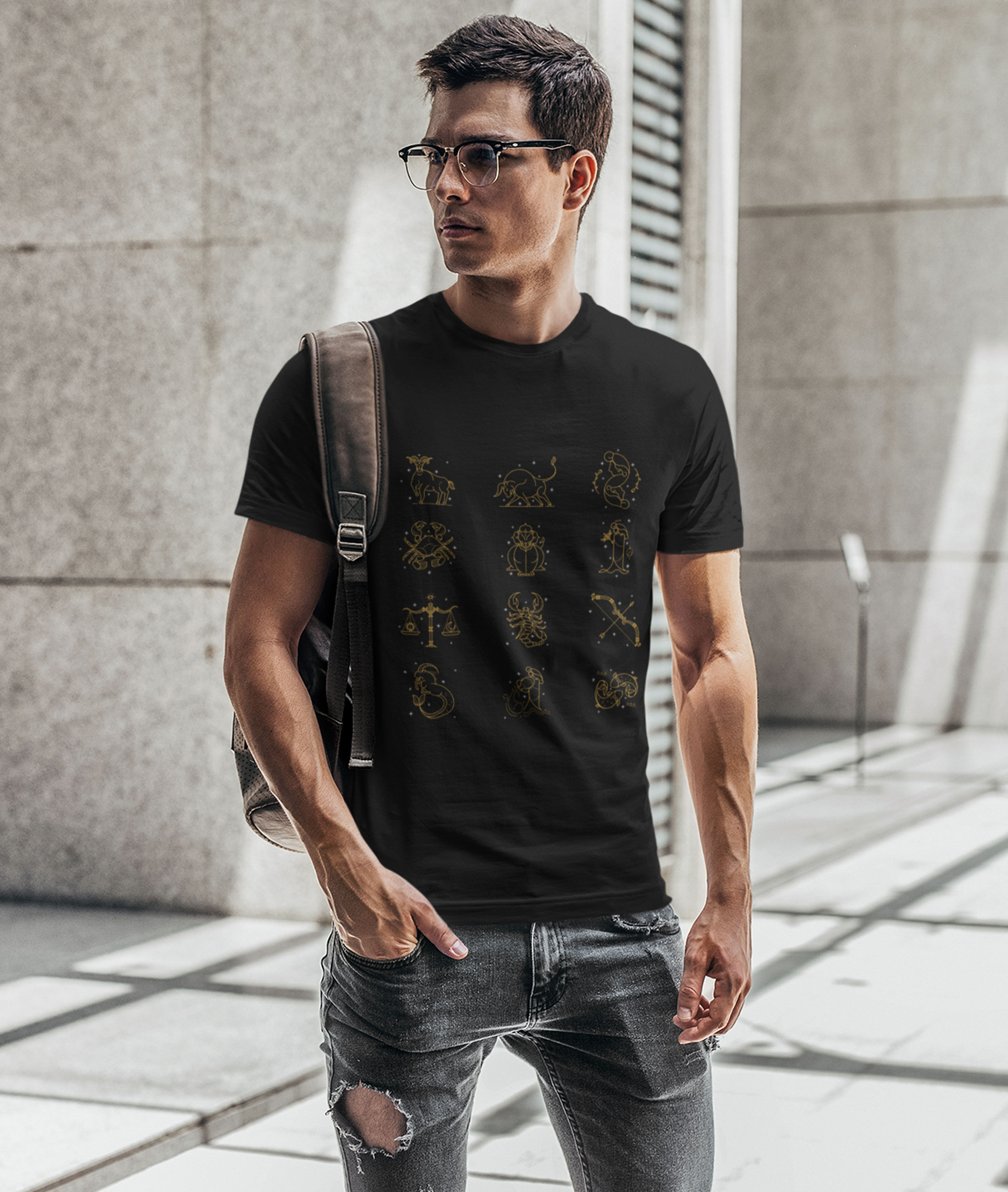 Camiseta Masculina Todos os Signos do Zodíaco