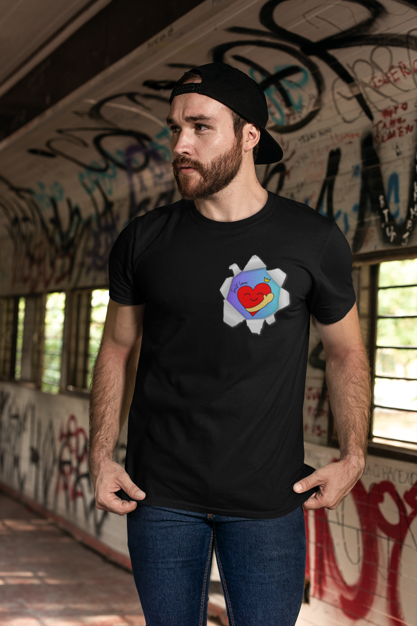 Self Love - Camiseta frente e costas