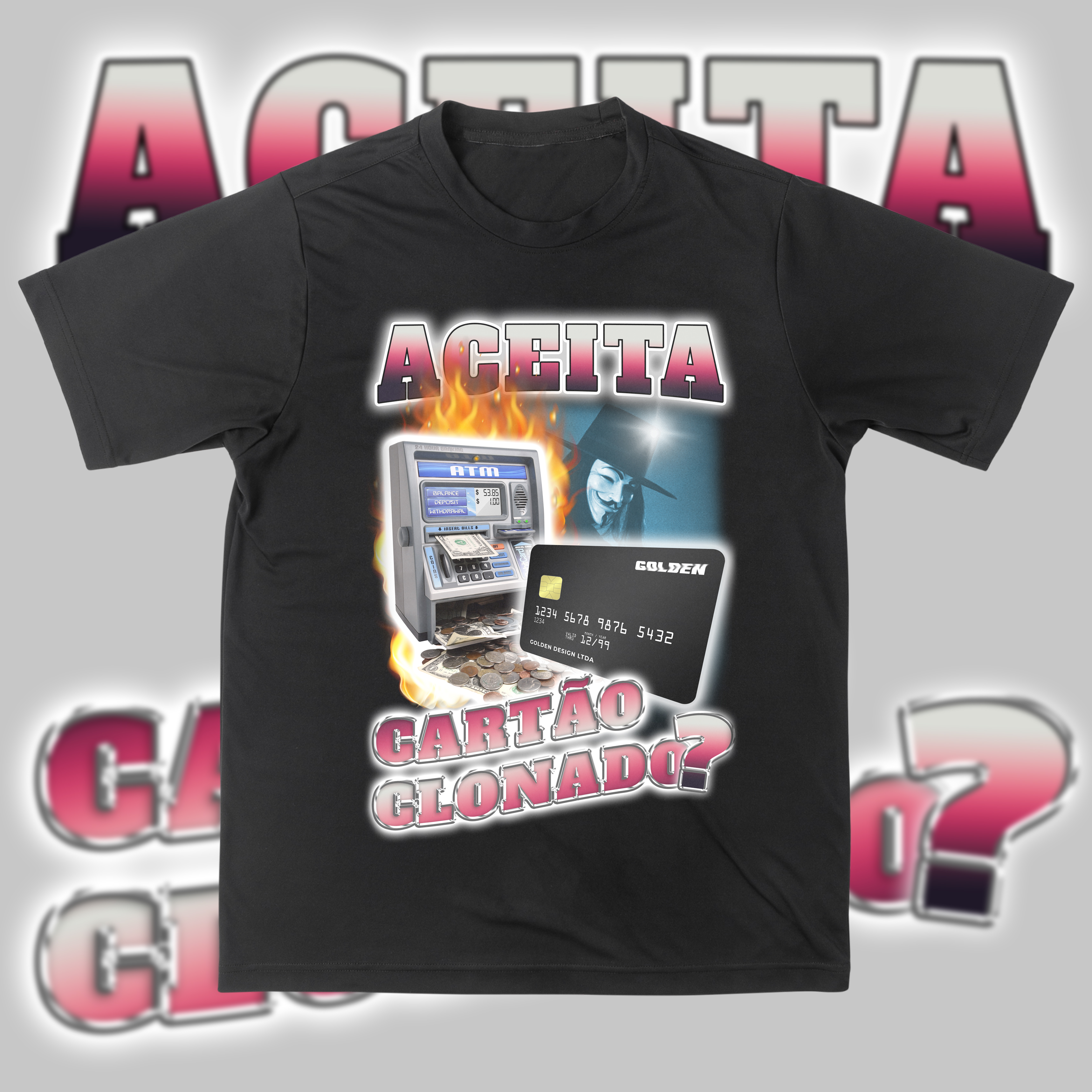 Aceita cartão clonado?