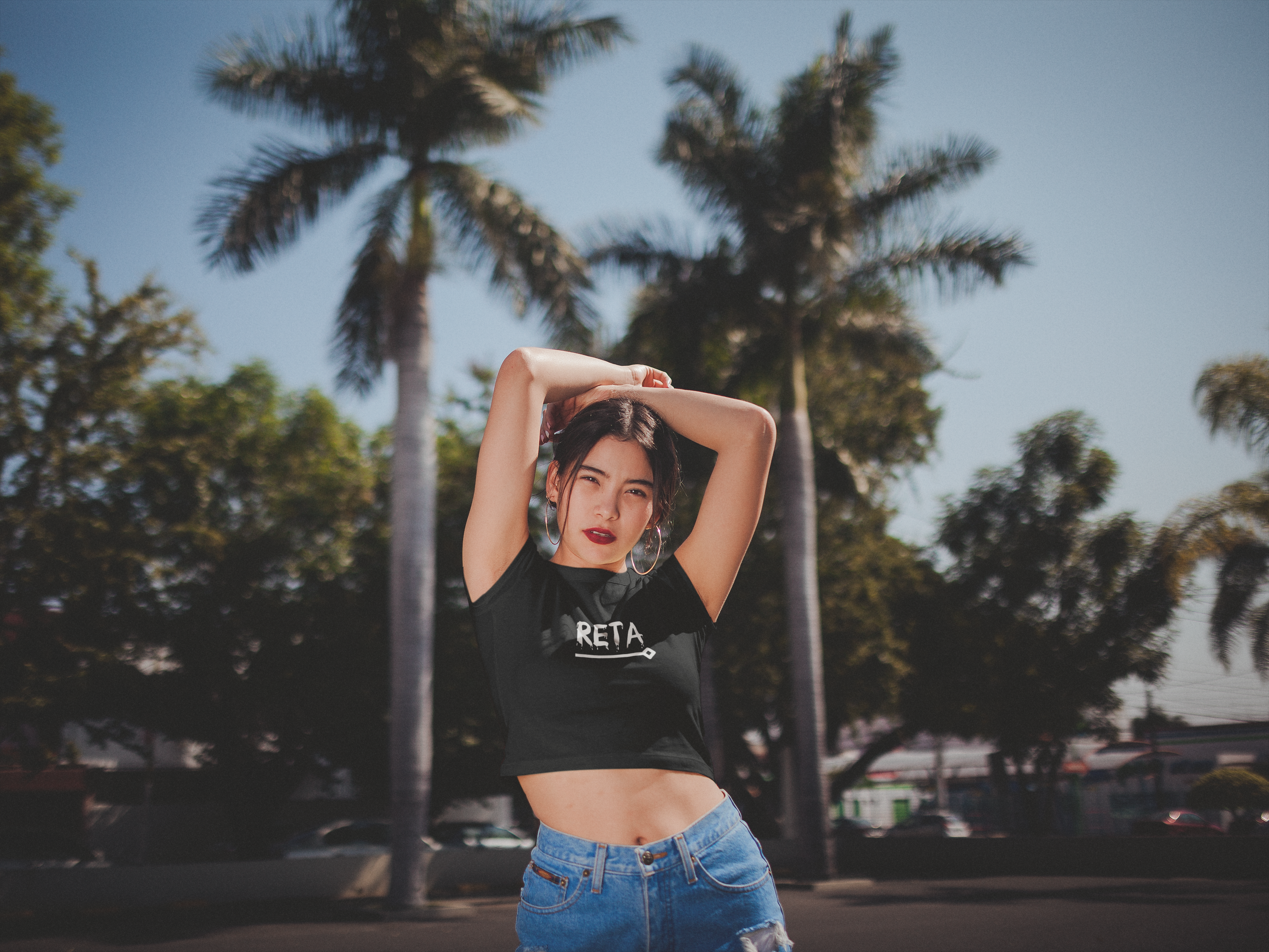 Cropped Reta Women Logo Preto