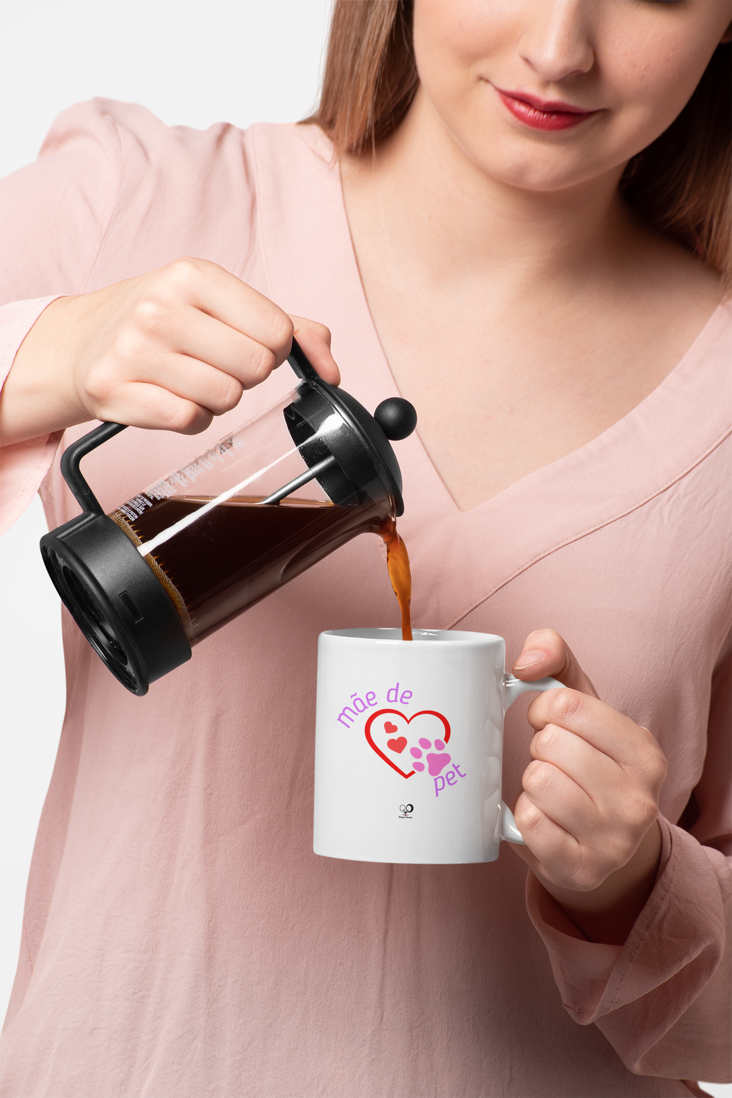 Caneca Mãe de Coração Pet