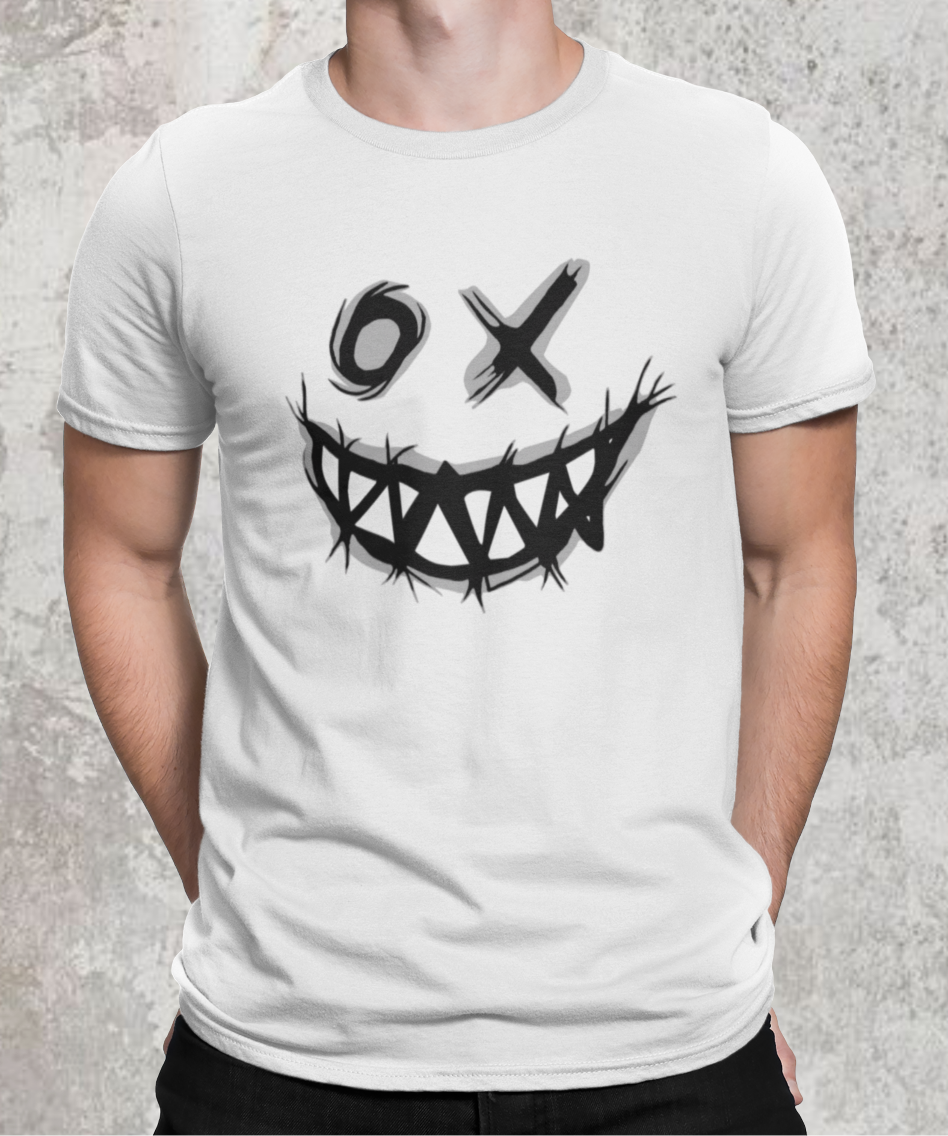 Camiseta  rosto  grafite 