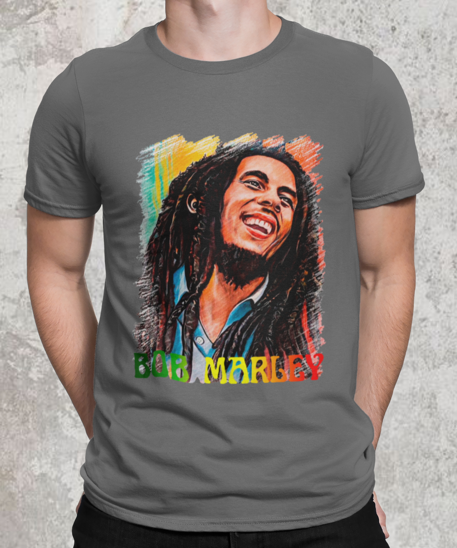 Camiseta estonada Bob Marley