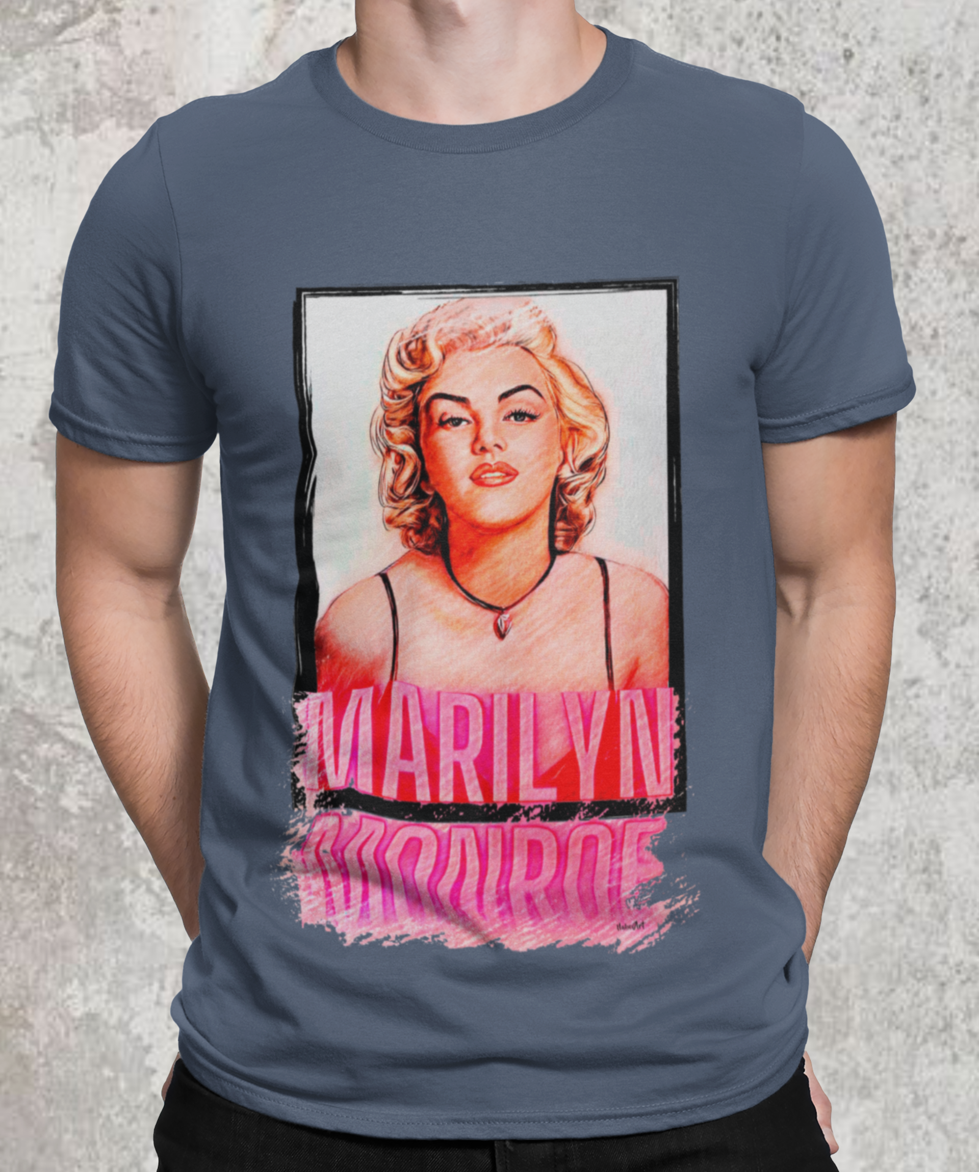 Camiseta estonada Marylin Monroe Hollywood Star