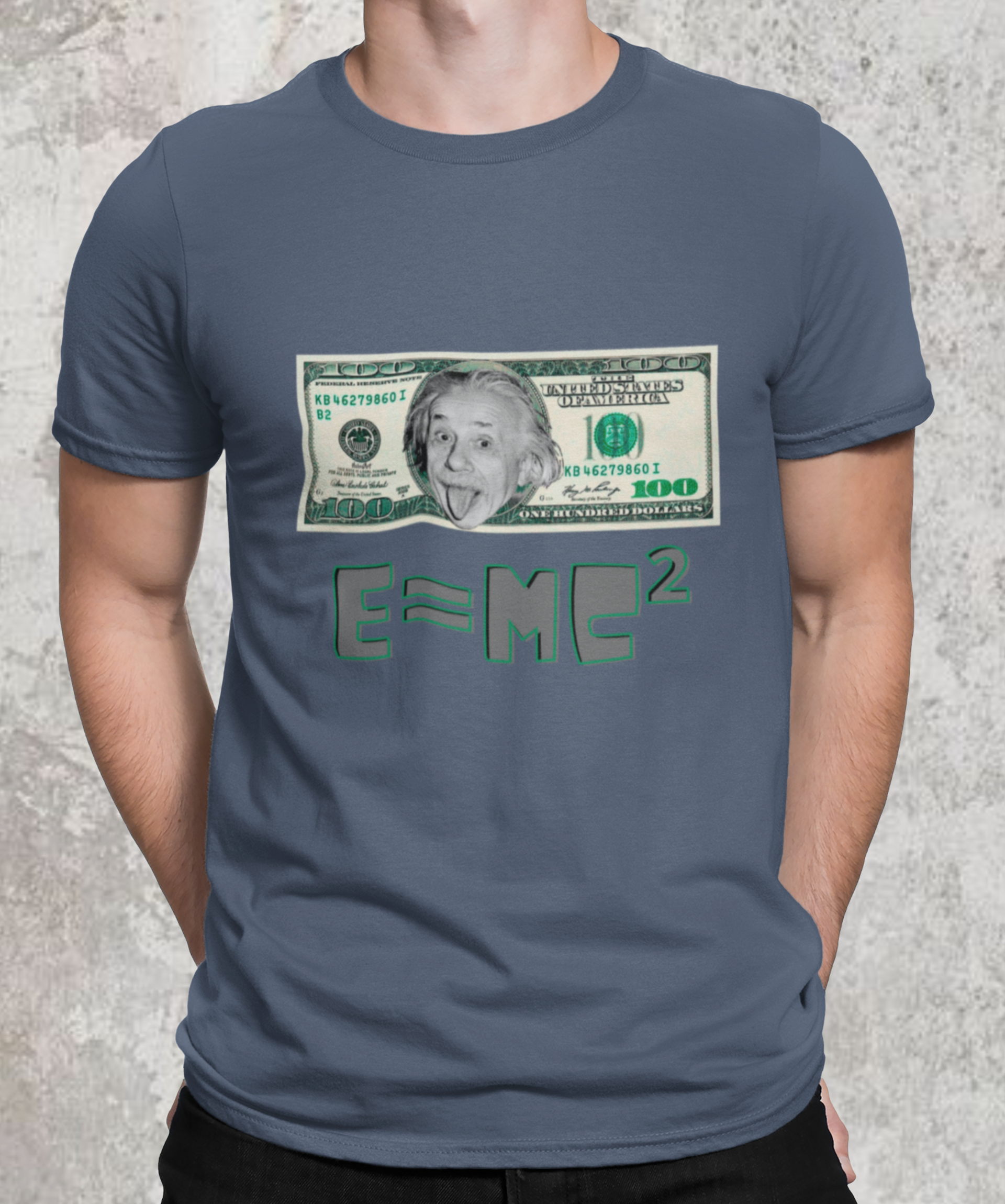 Camiseta estonada dólar Albert Einstein