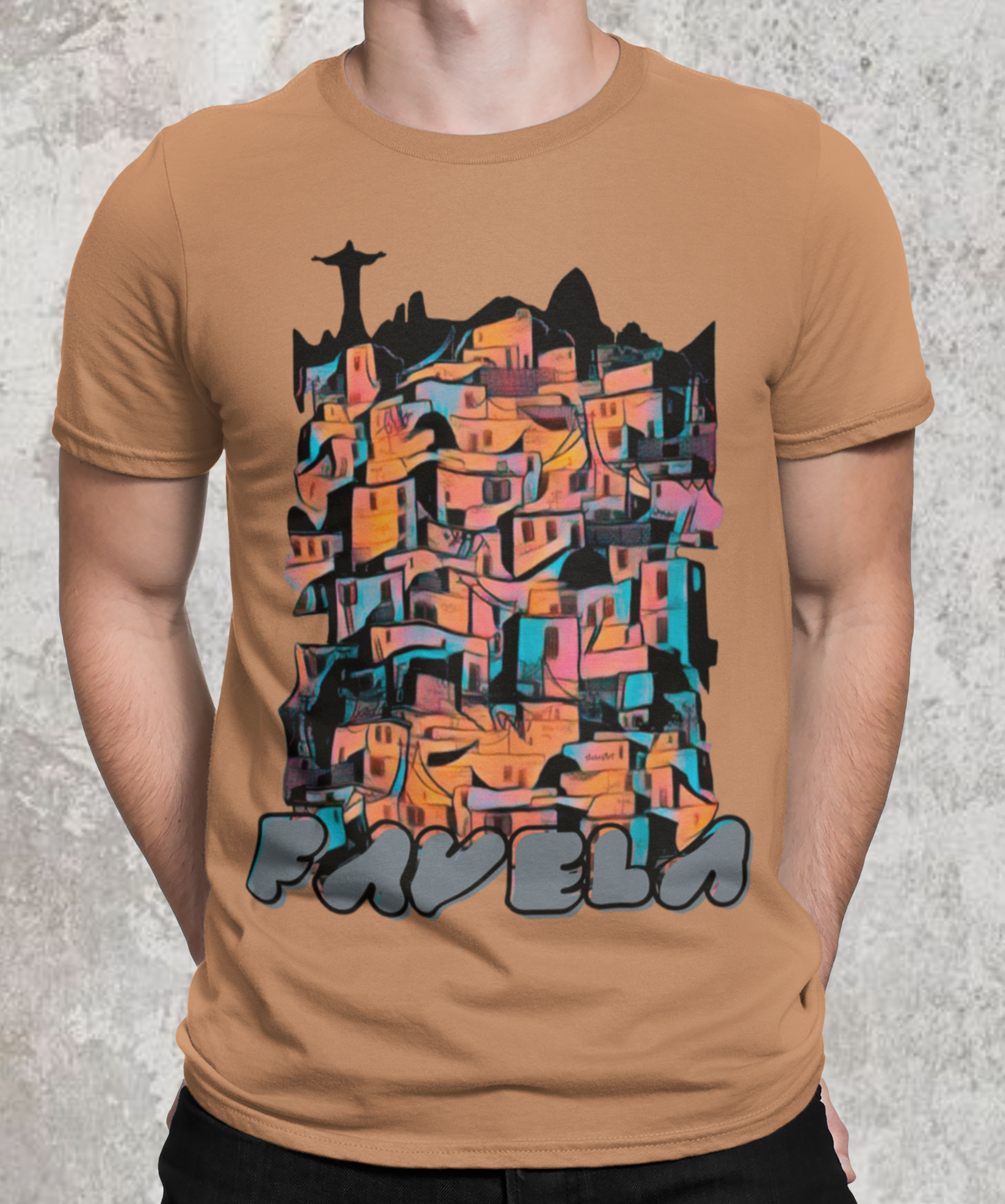 Camiseta estonada Favela